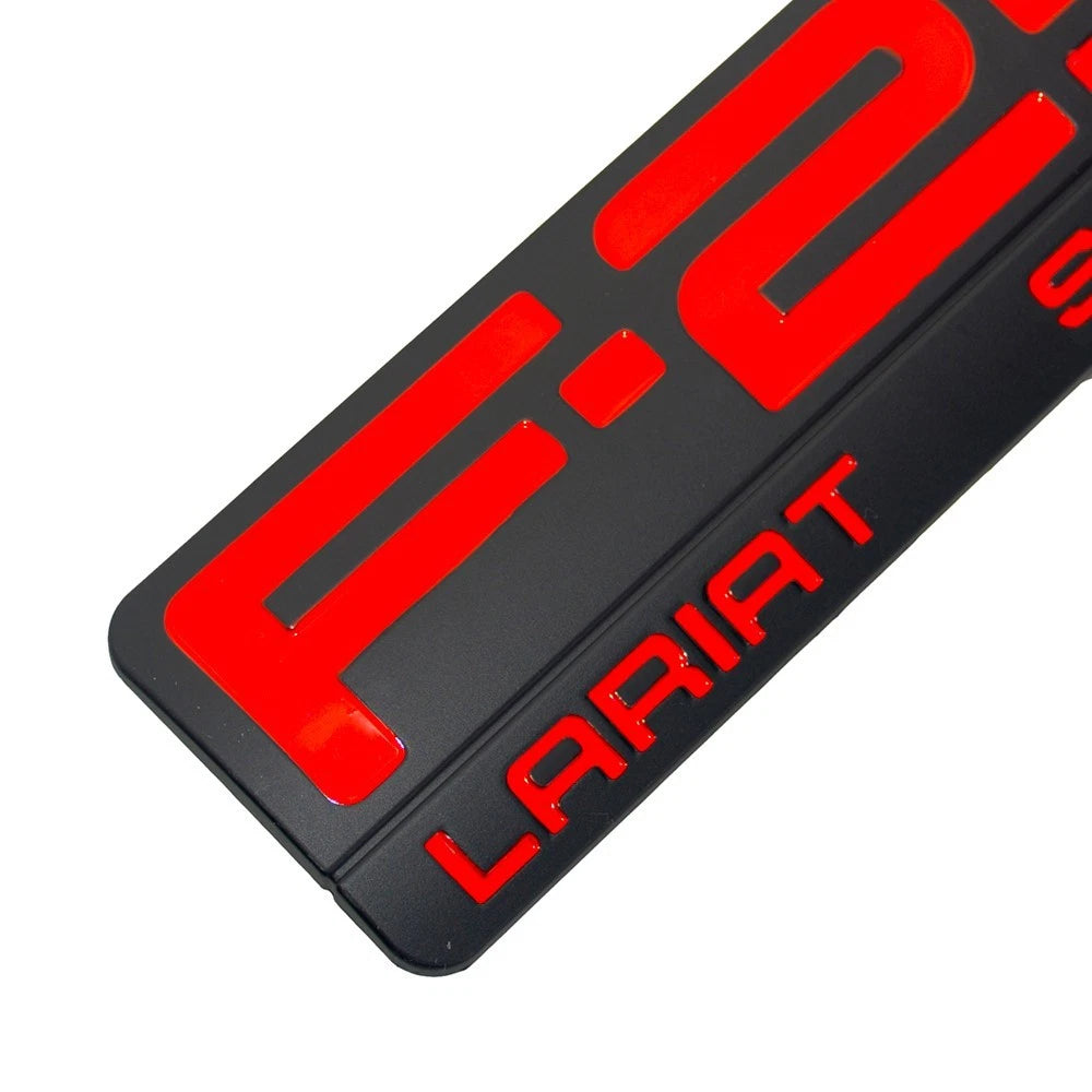 Fit for F250 Lariat 2005-2007 Super Duty Emblem 3D Badge RED BLACK 1pc