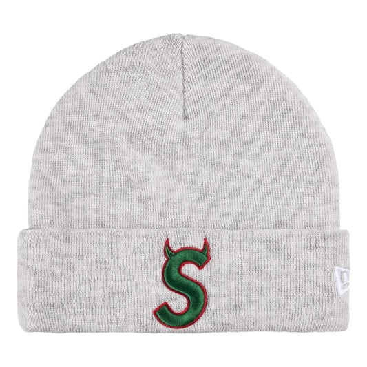 Supreme x New Era SS26 Devil S Logo Beanie 'Ash Grey' SUP-SS26-1018-GRY
