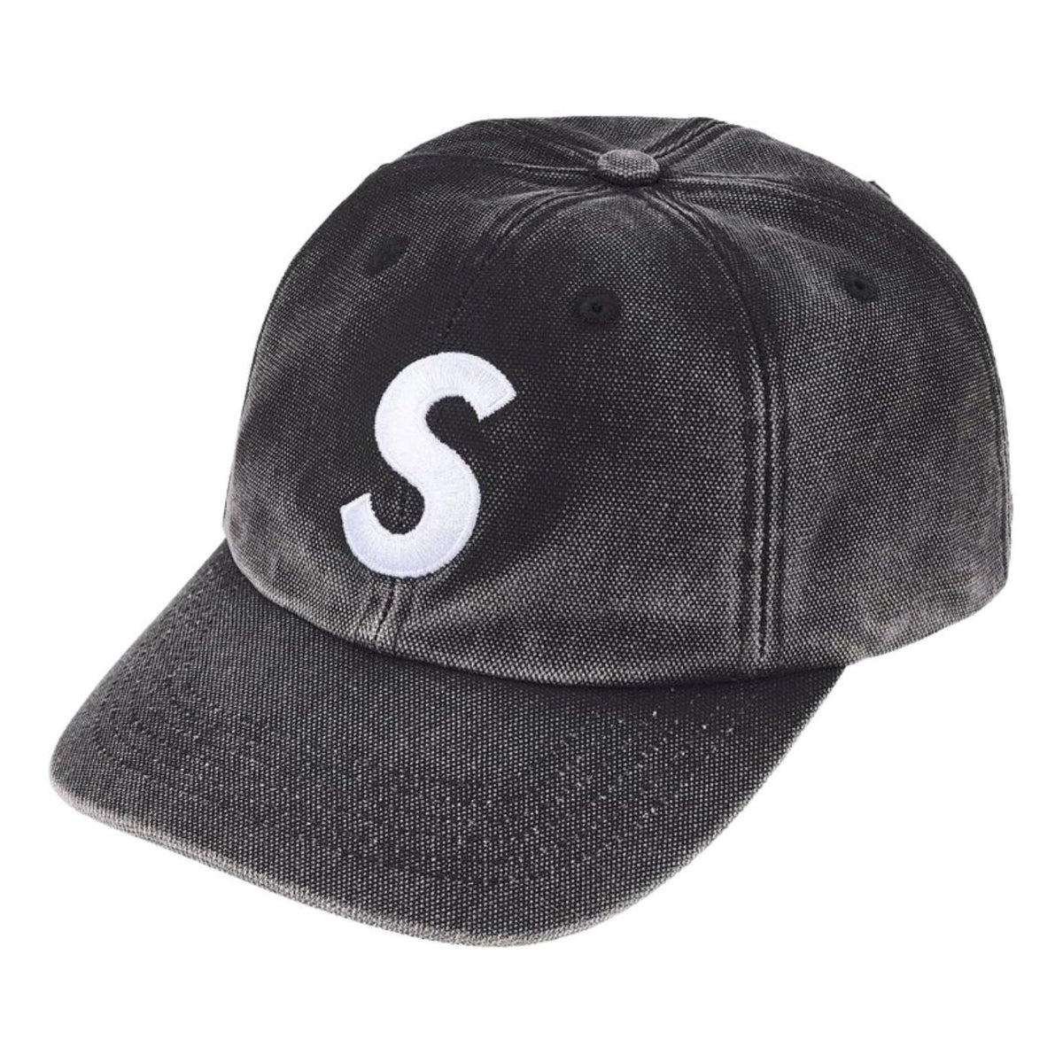 Supreme SS26 Pigment Coated S Logo 6-Panel 'Black' SUP-SS26-1019-BLK