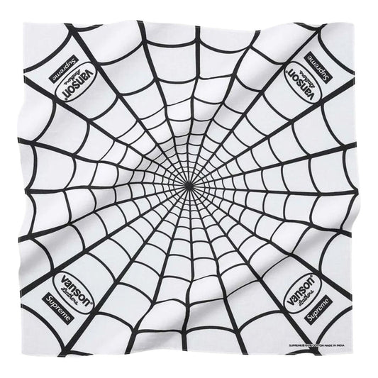 Supreme x Vanson Leathers SS26 Spider-Man Bandana 'White' SUP-SS26-2010-WHT