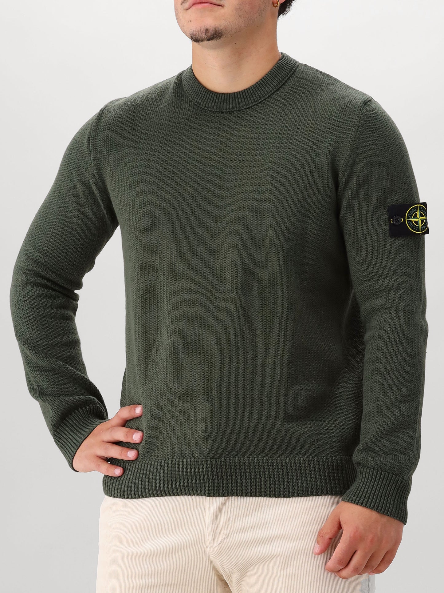 Stone Island Gebreide Trui Groen