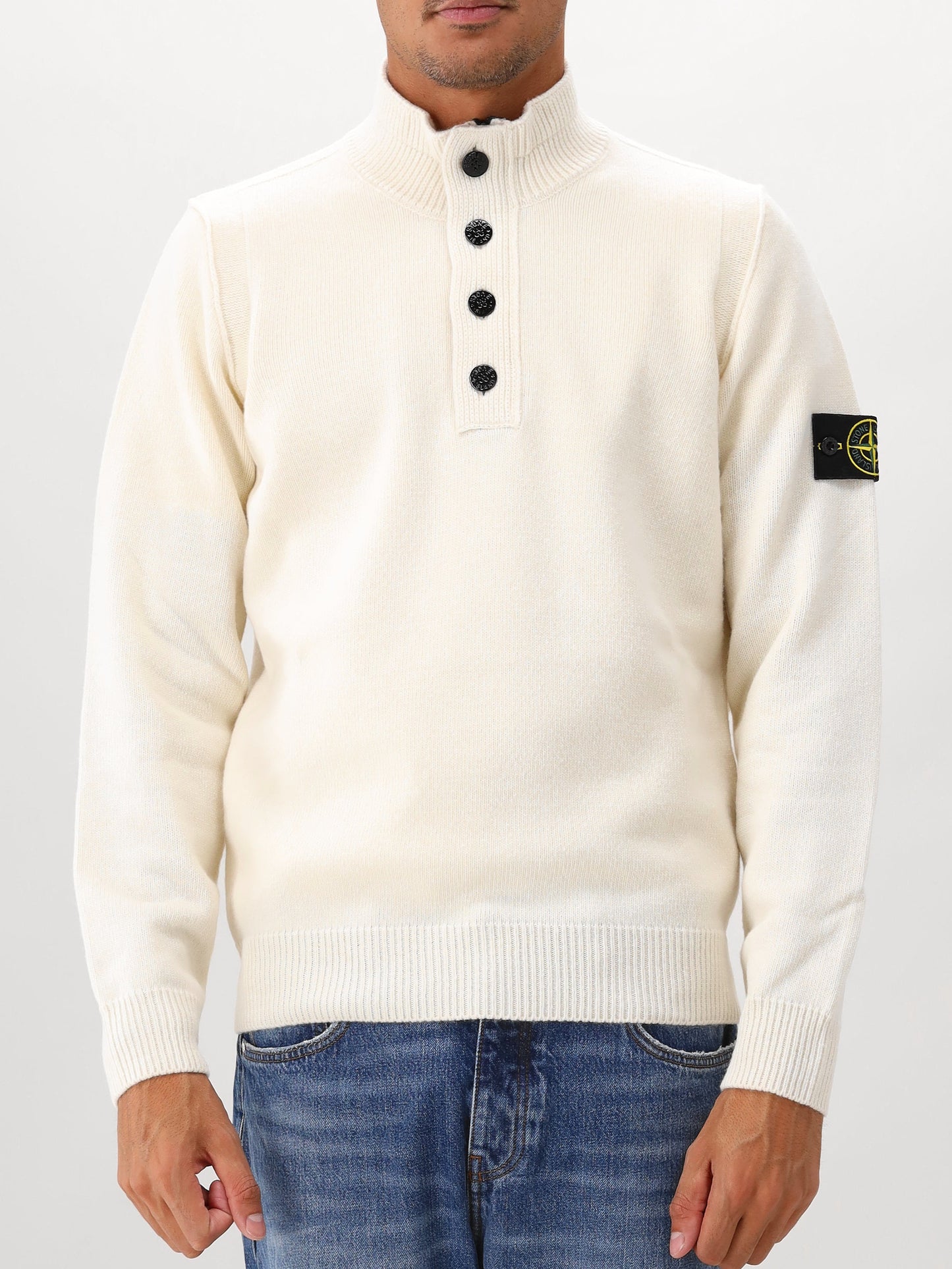 Stone Island Gebreide Trui Beige