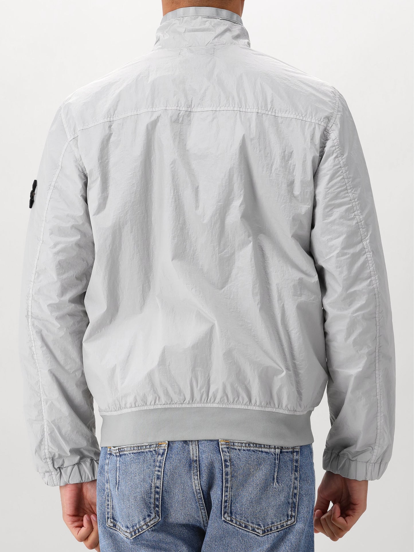Stone Island Windjack Grijs Crinkle Reps