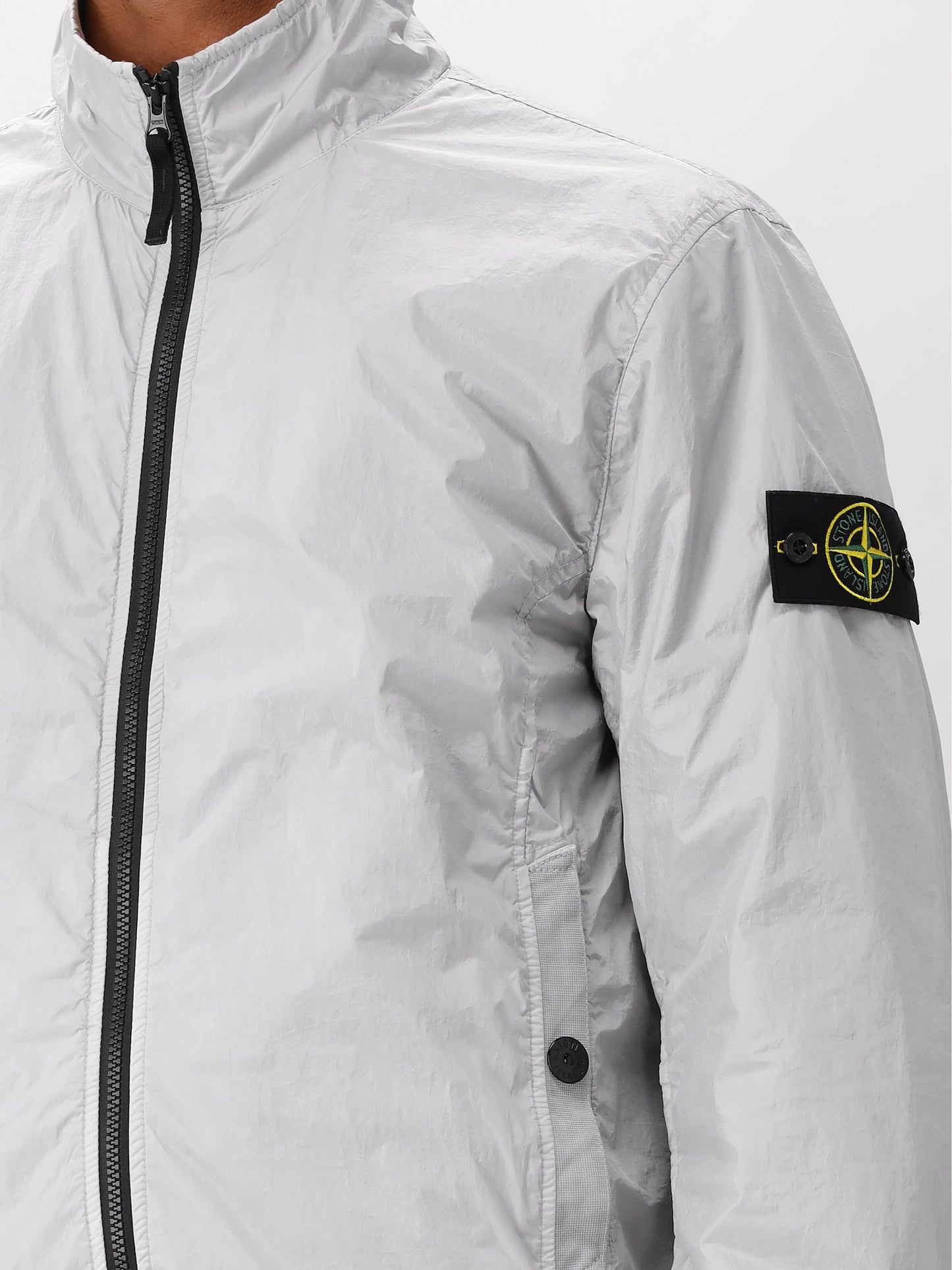 Stone Island Windjack Grijs Crinkle Reps
