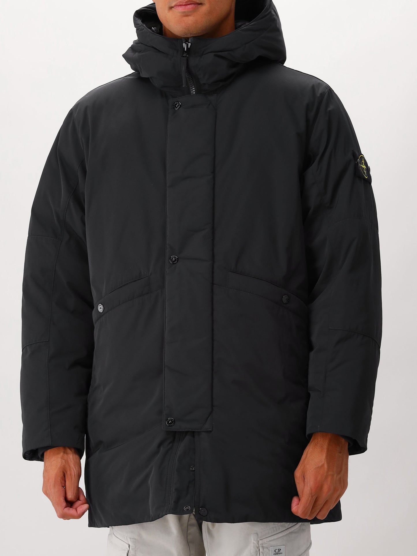 Stone Island Parka Donsjas Zwart
