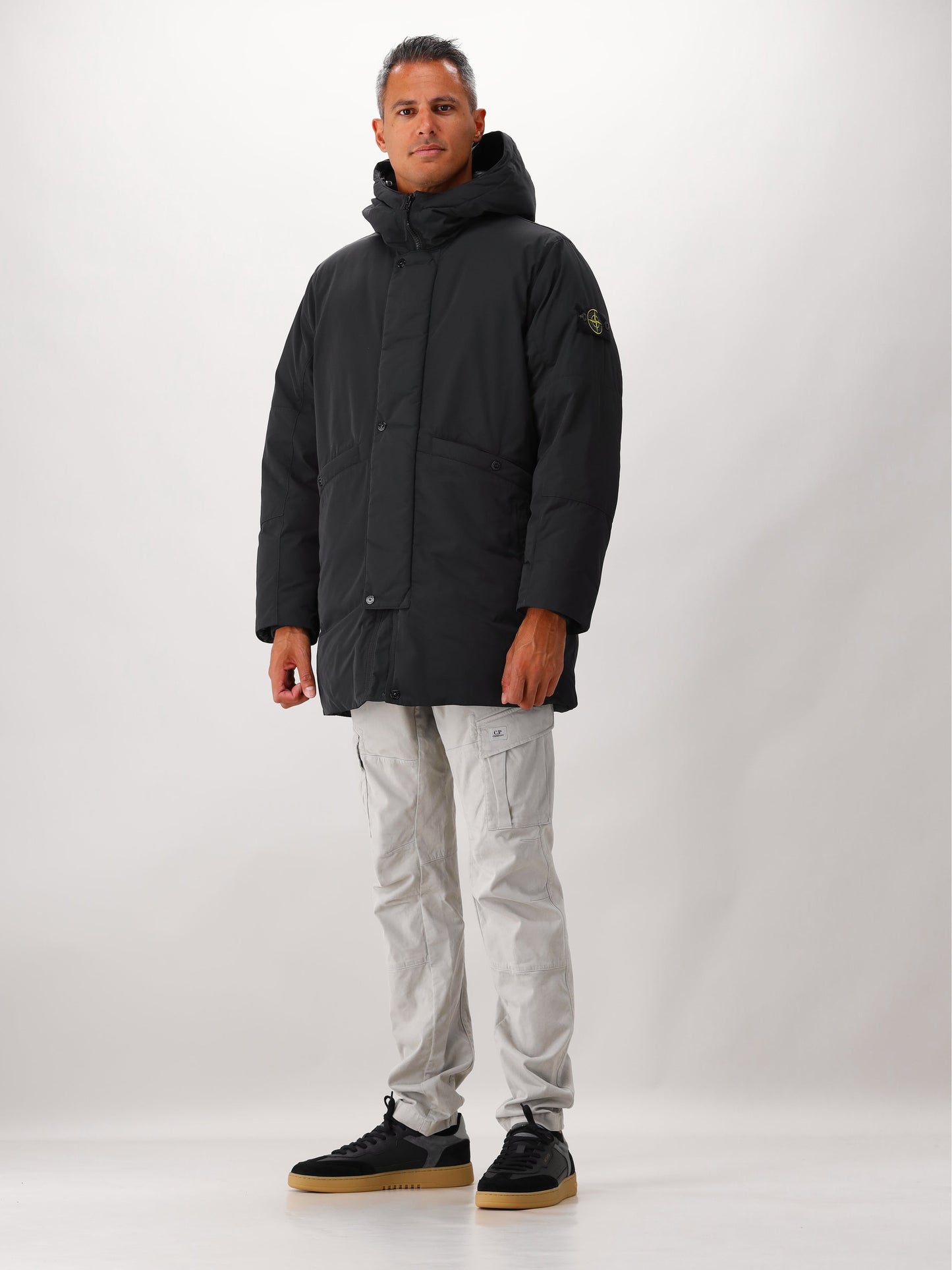 Stone Island Parka Donsjas Zwart