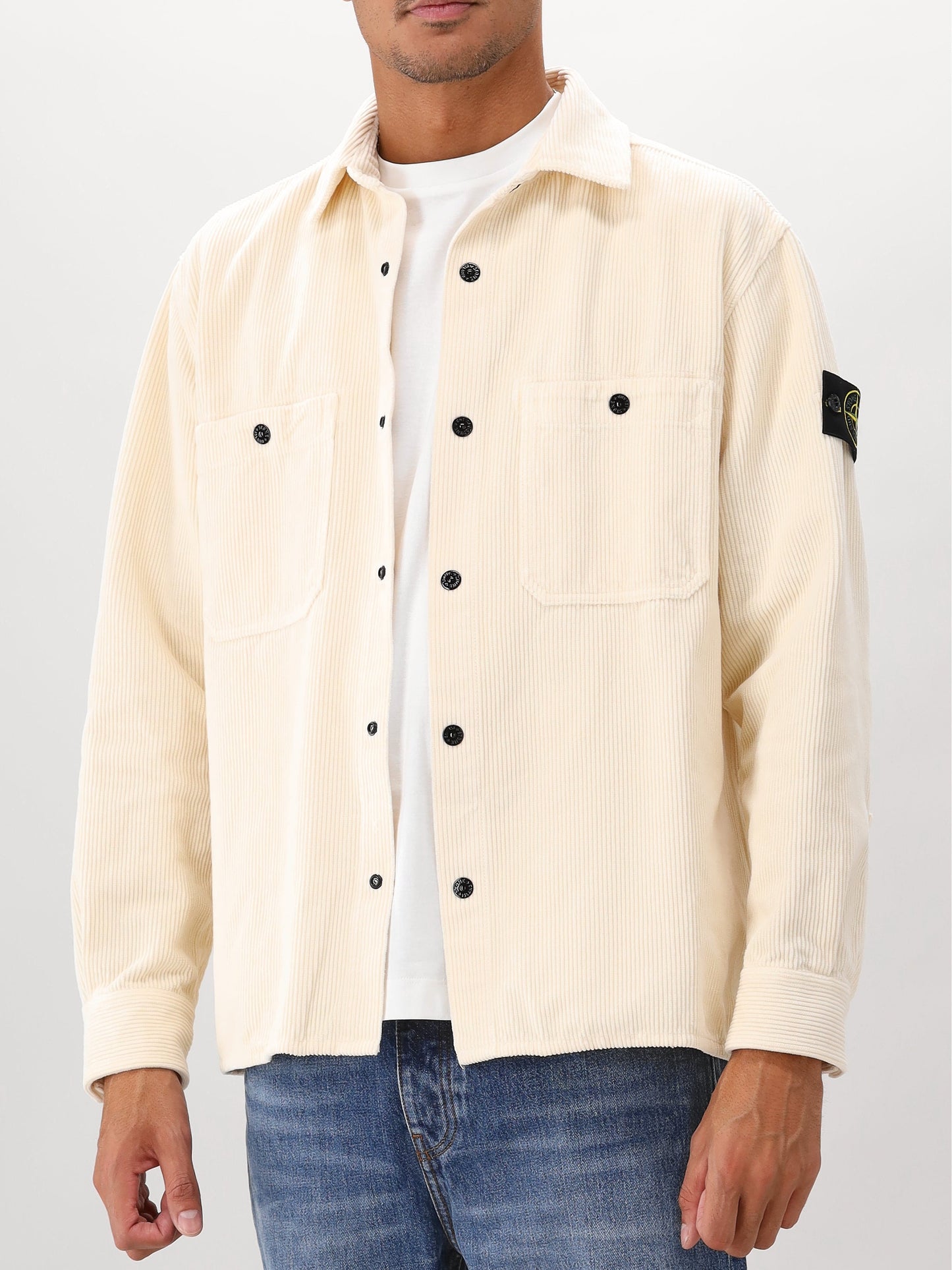 Stone Island Corduroy Overshirt Beige