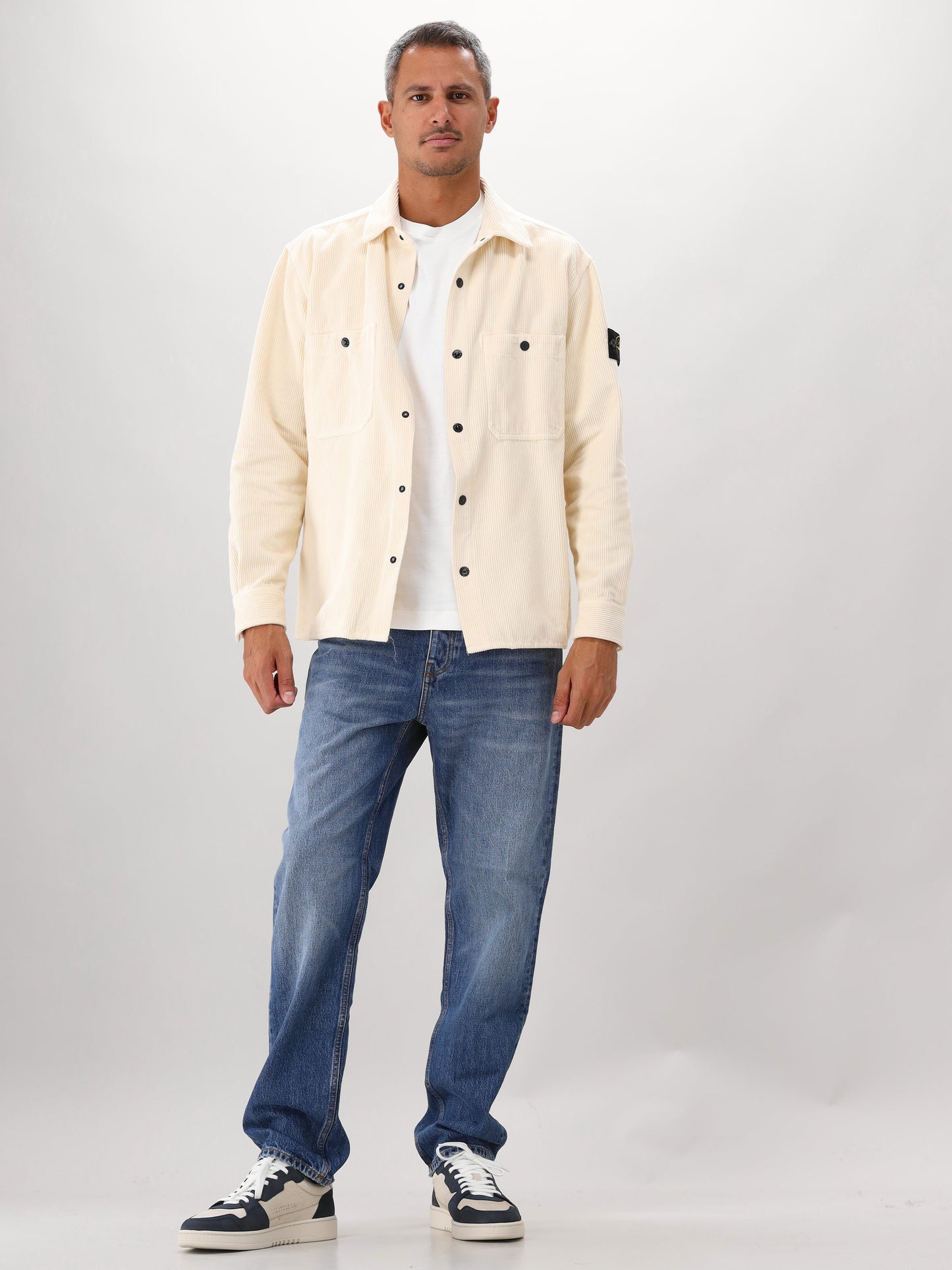 Stone Island Corduroy Overshirt Beige
