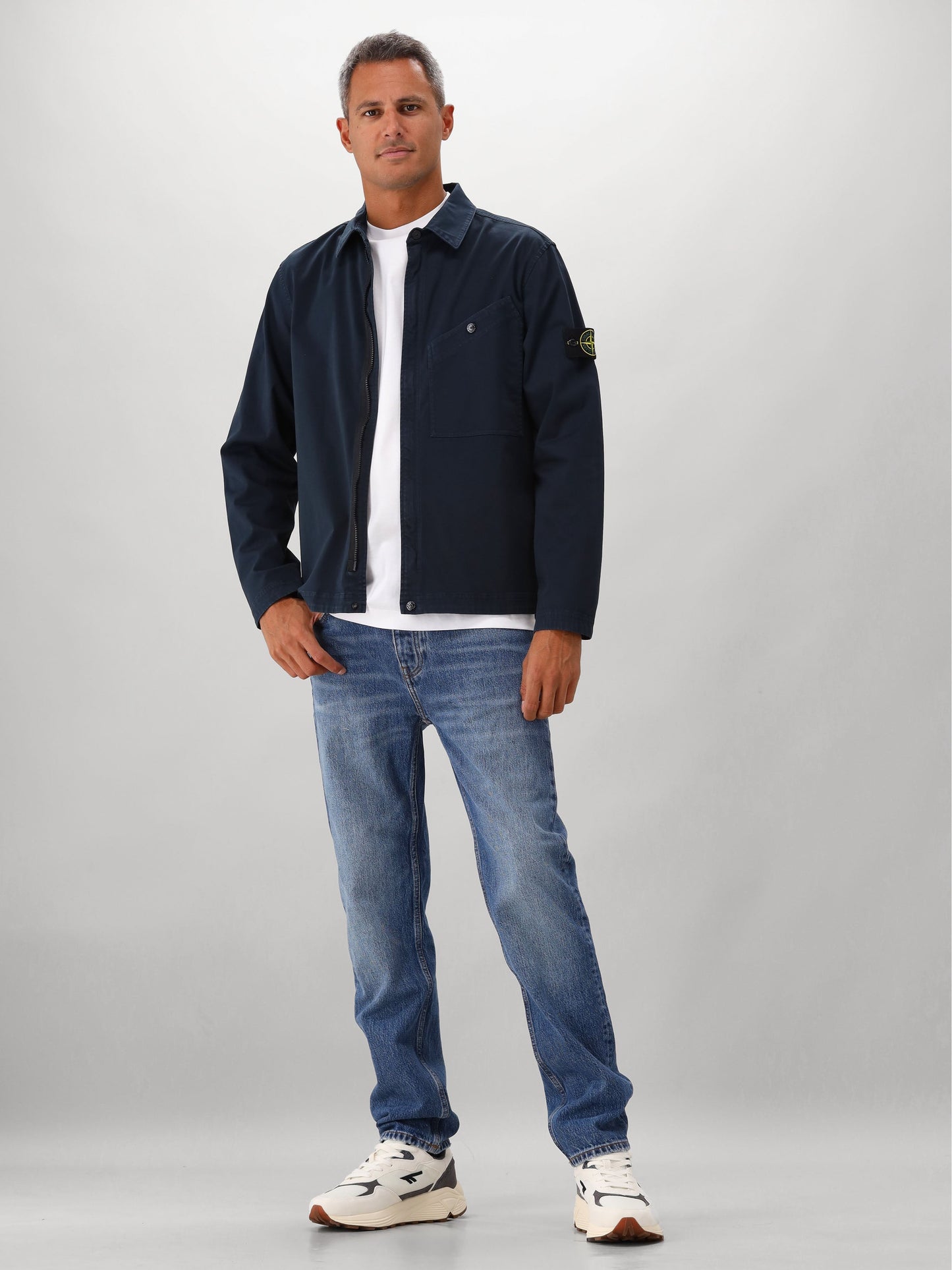 Stone Island Overshirt Blauw