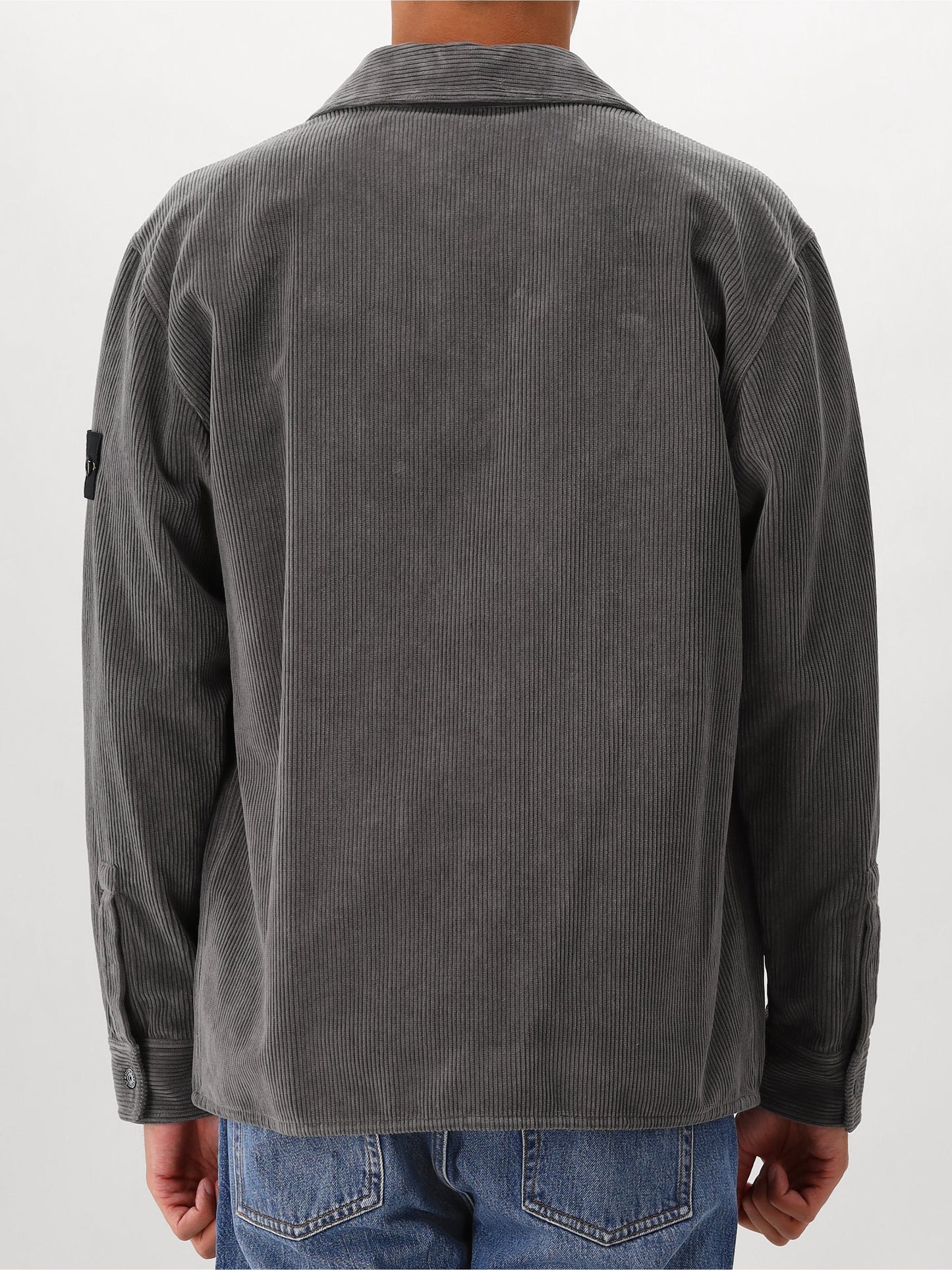 Stone Island Overshirt Corduroy Grijs