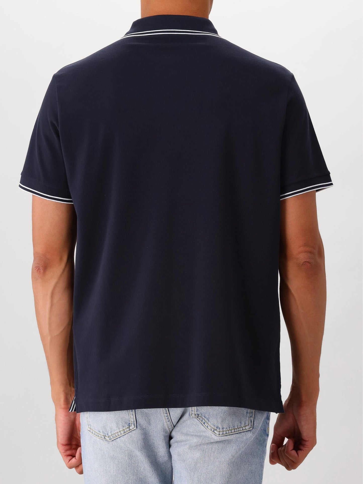 Stone Island Polo Blauw Contrast