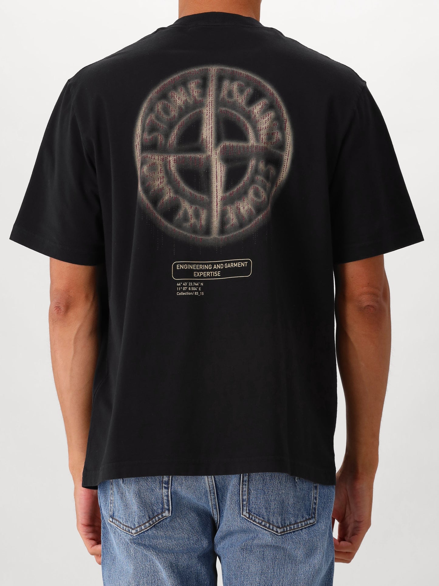 Stone Island T-shirt Zwart Expertise