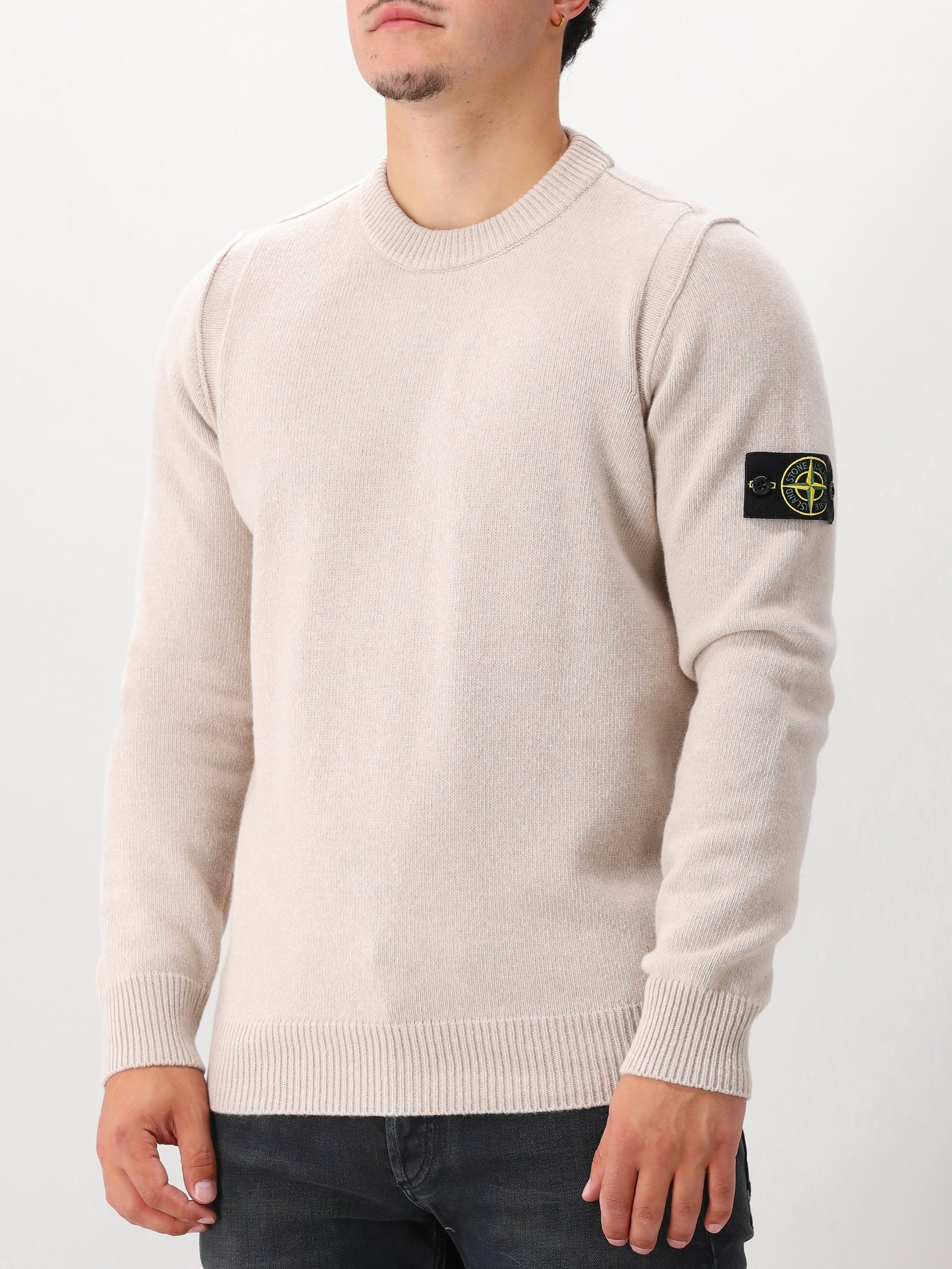 Stone Island Gebreide Trui Beige
