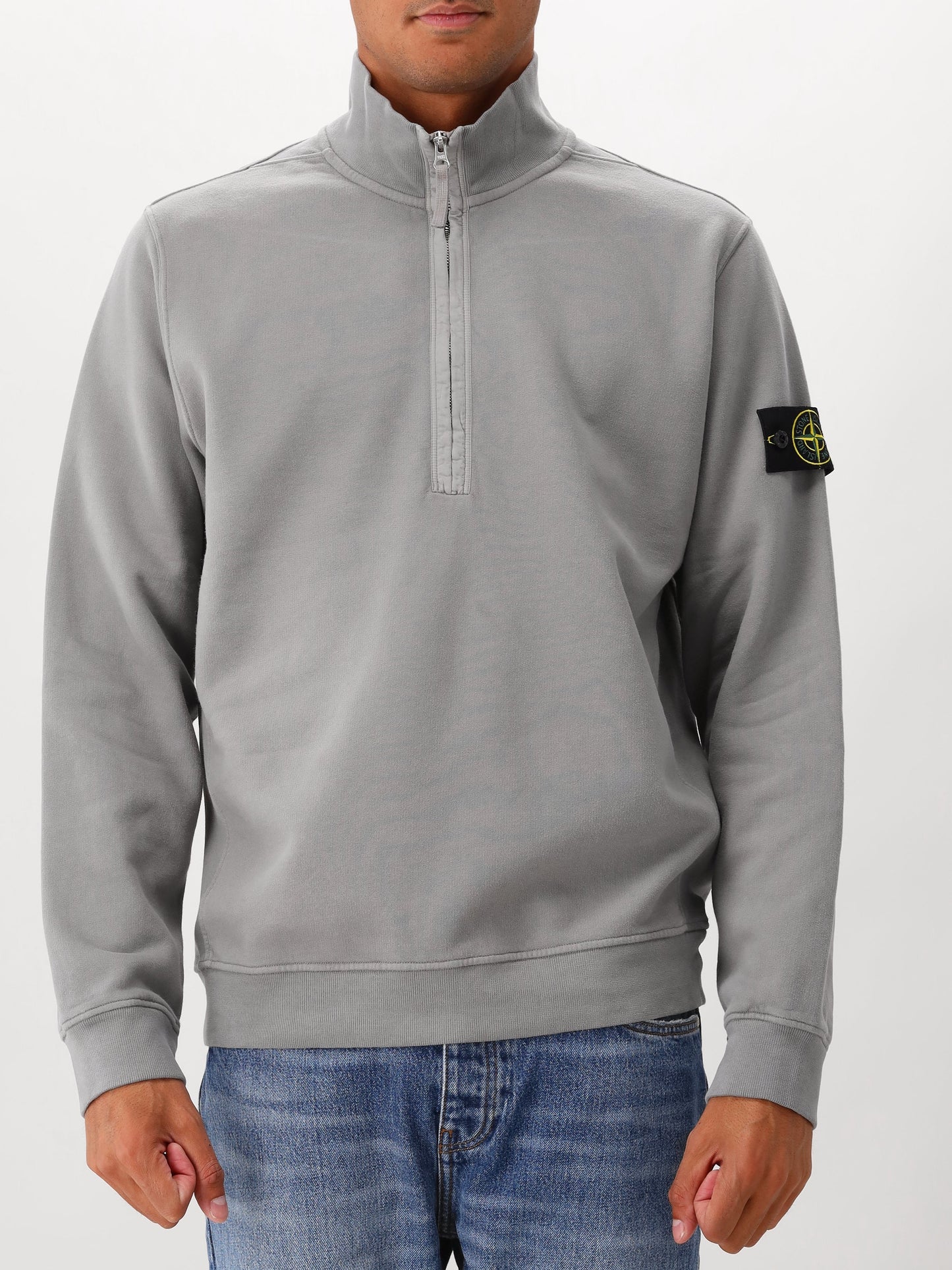 Stone Island Half Zip Grijs