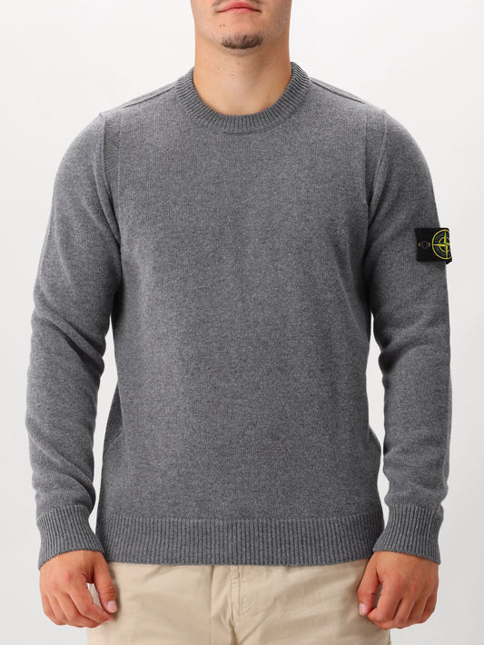 Stone Island Gebreide Trui Grijs