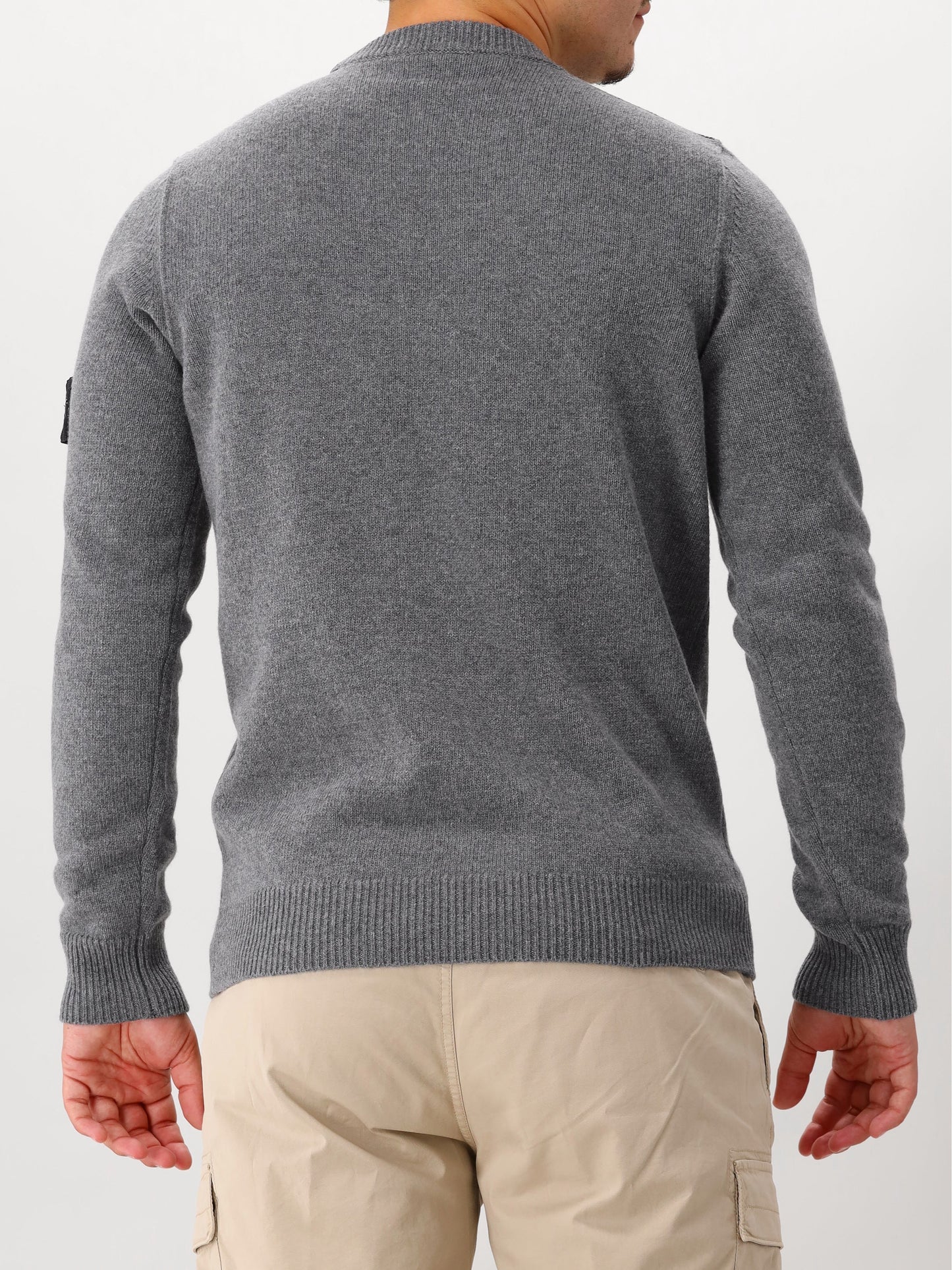 Stone Island Gebreide Trui Grijs