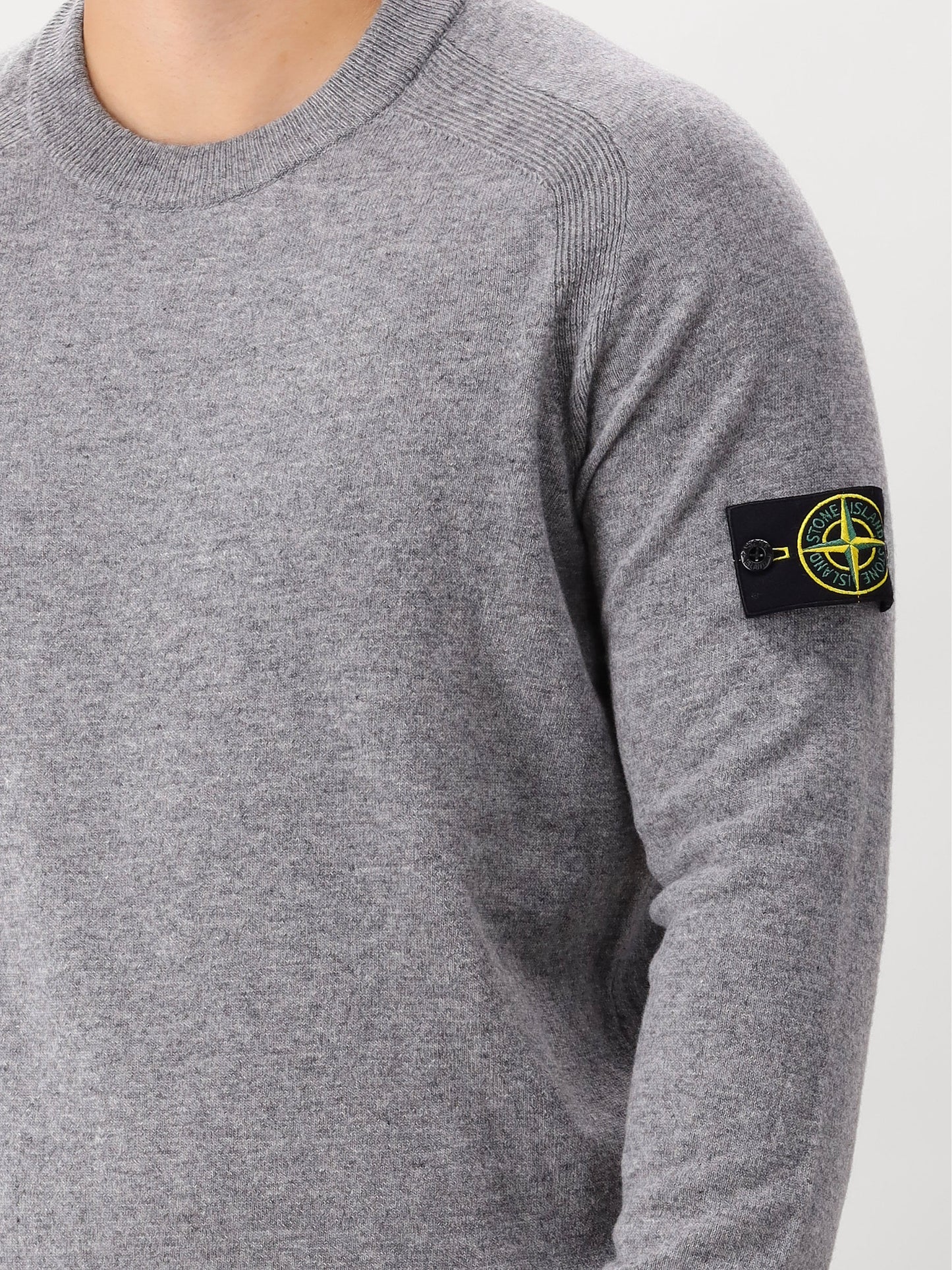 Stone Island Gebreide Trui Grijs