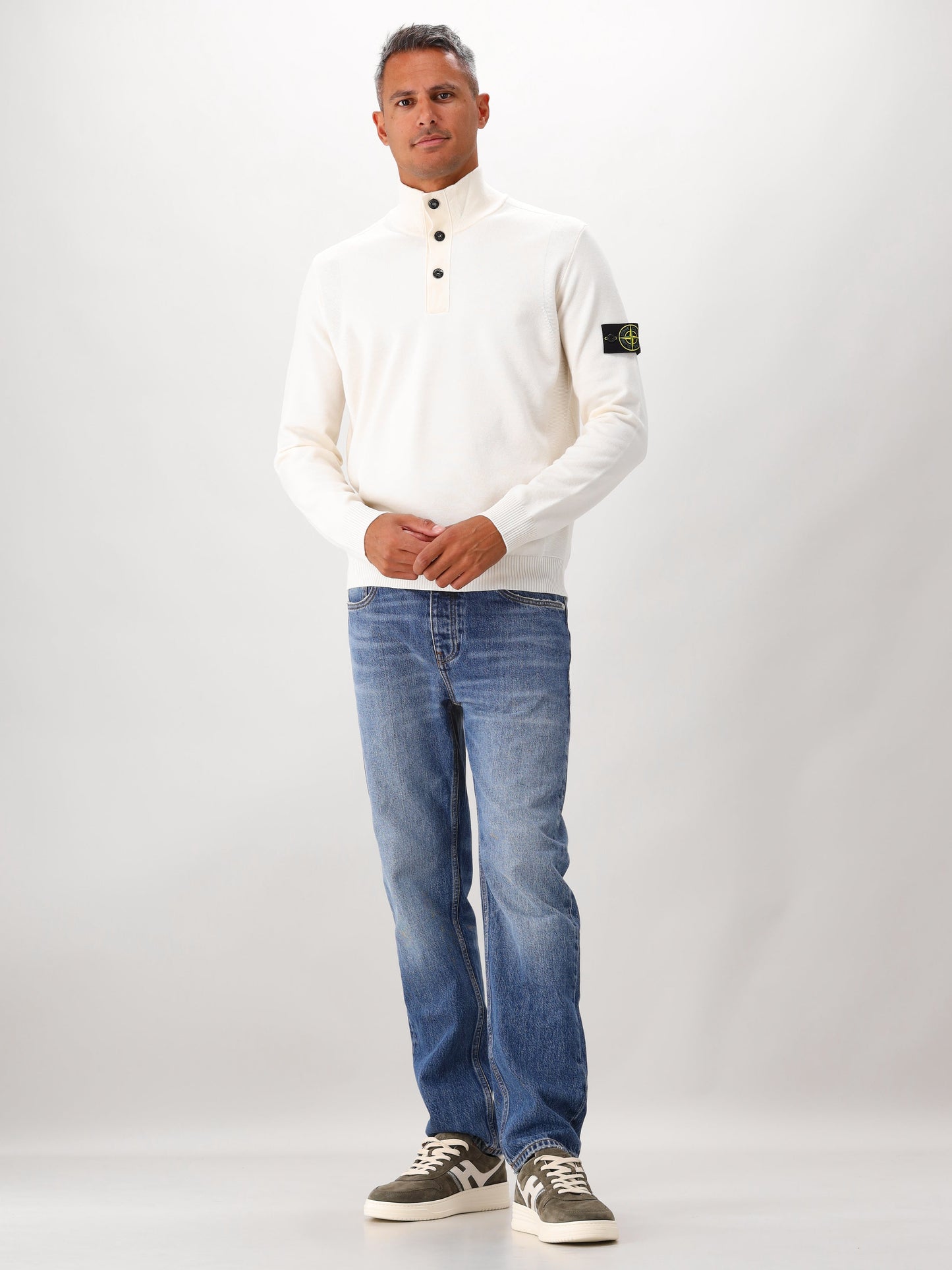 Stone Island Gebreide Trui Beige