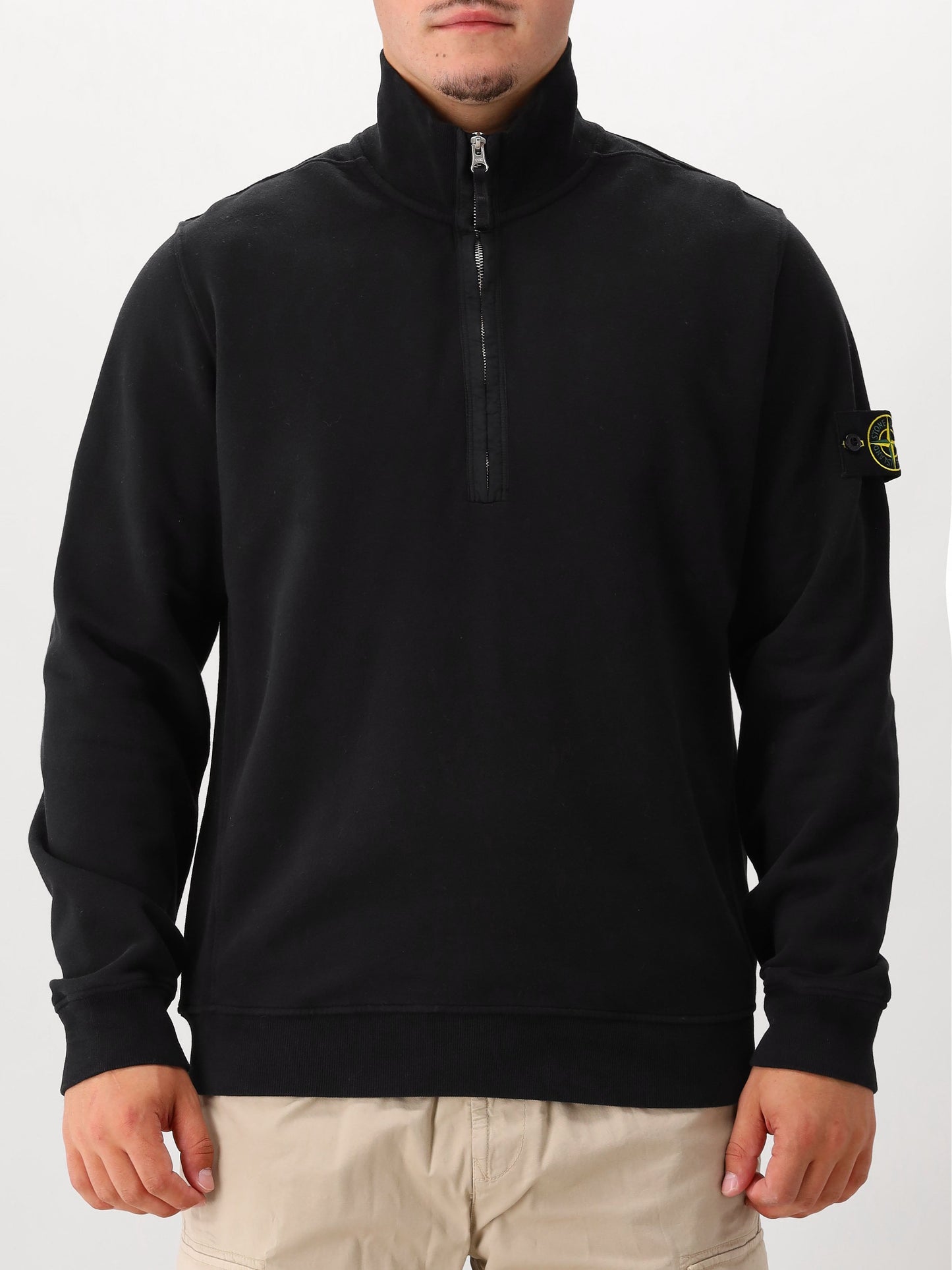 Stone Island Half Zip Zwart