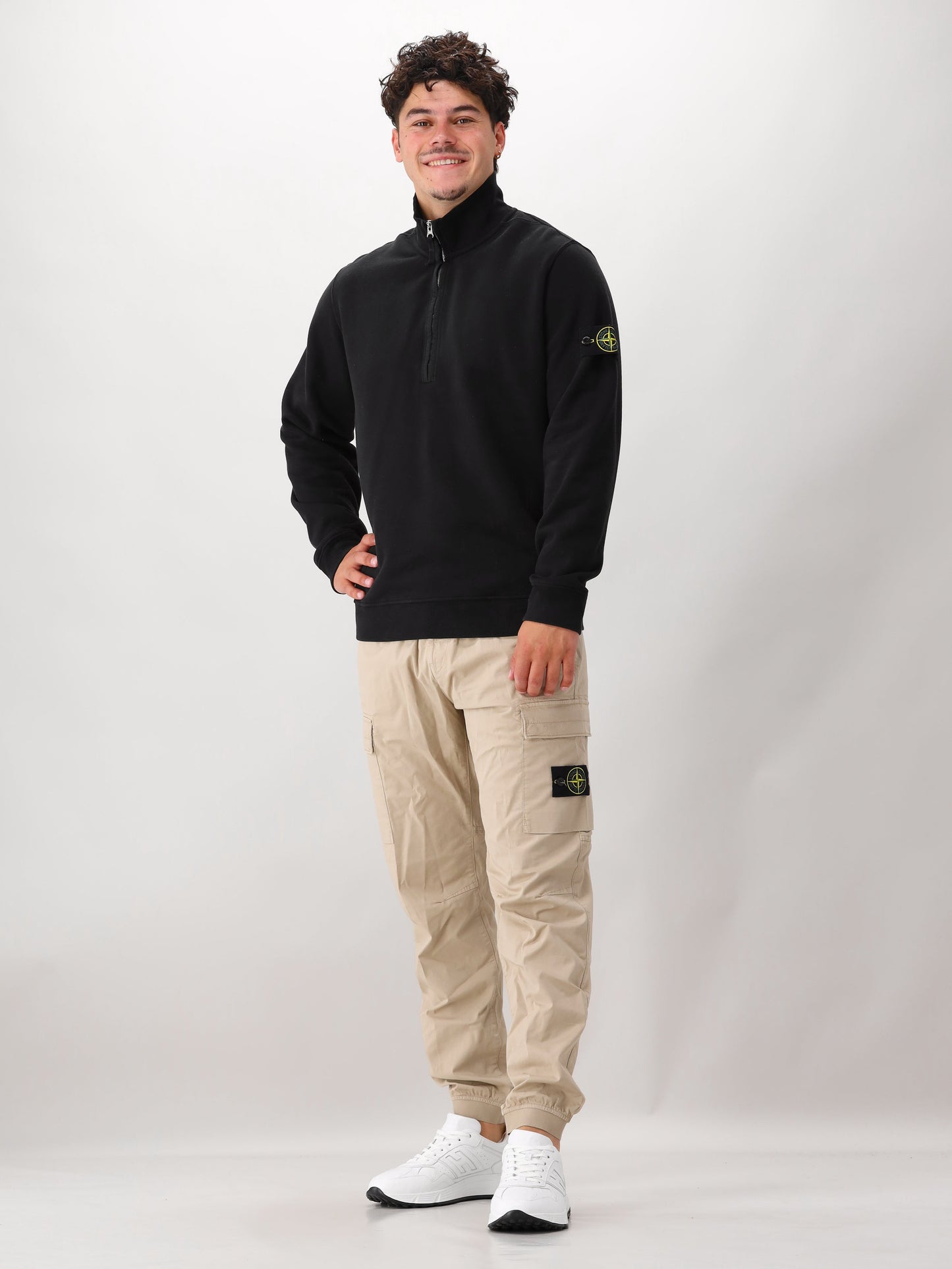Stone Island Half Zip Zwart