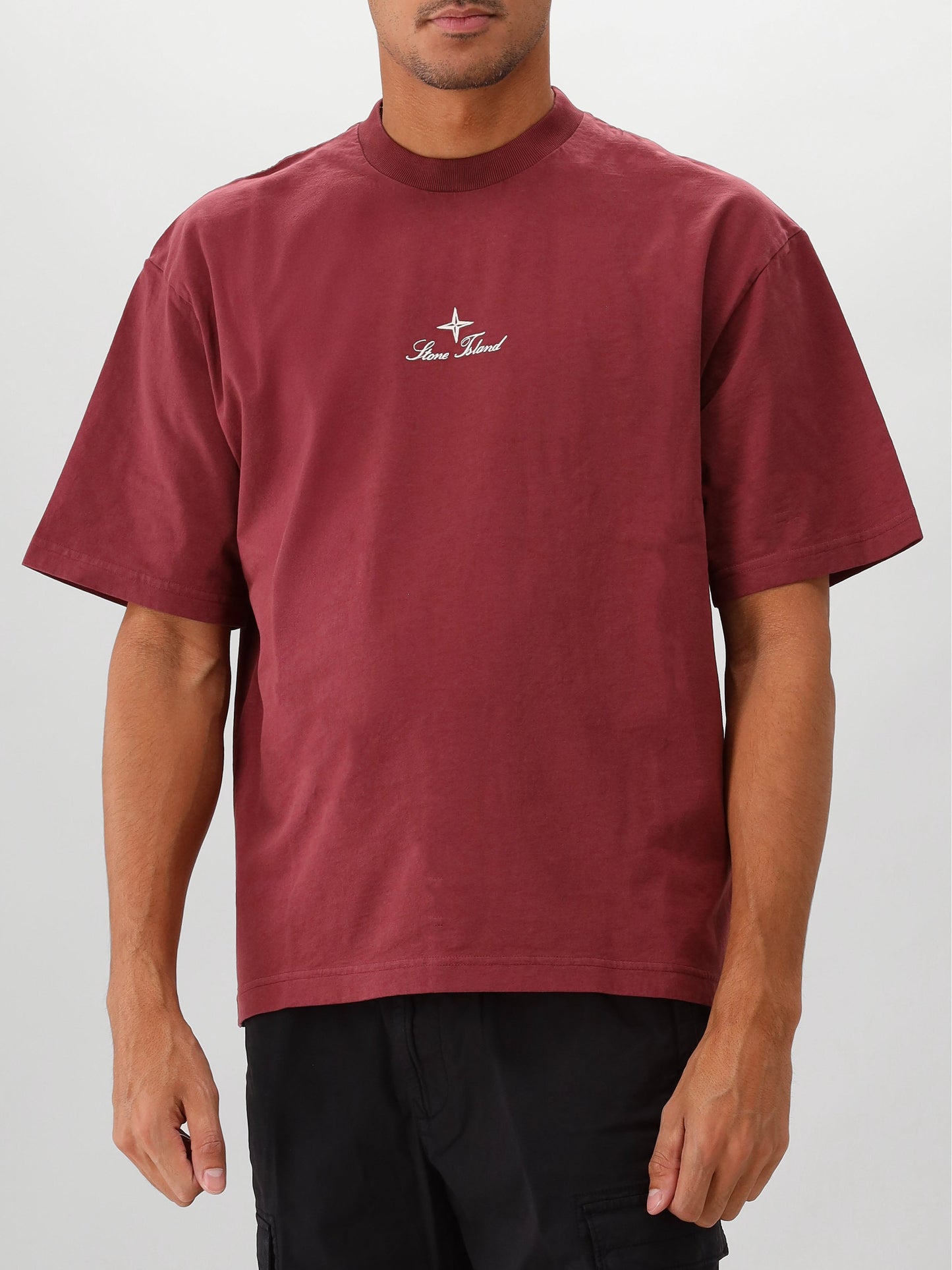 Stone Island T-shirt Bordeaux Rood