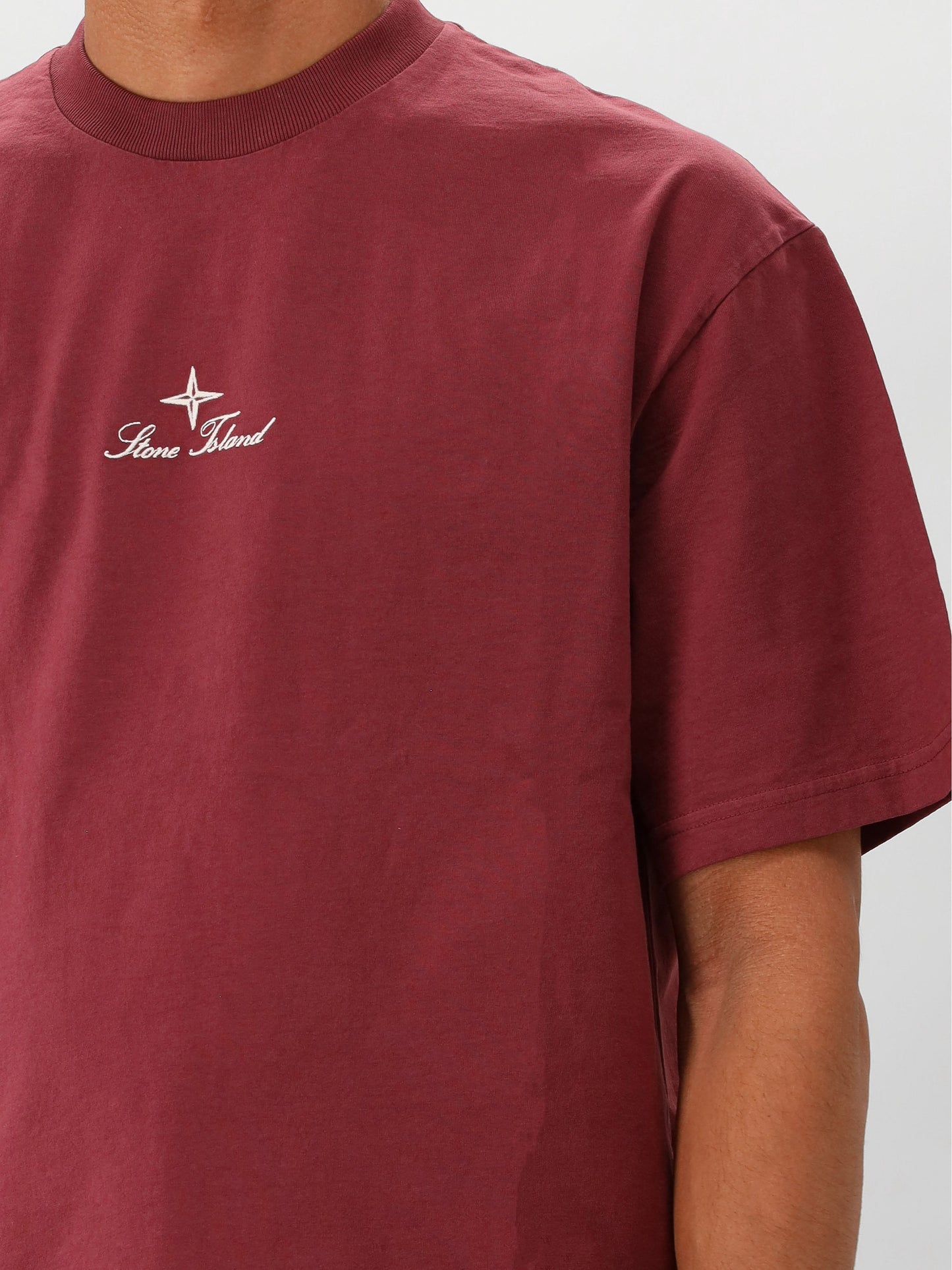 Stone Island T-shirt Bordeaux Rood
