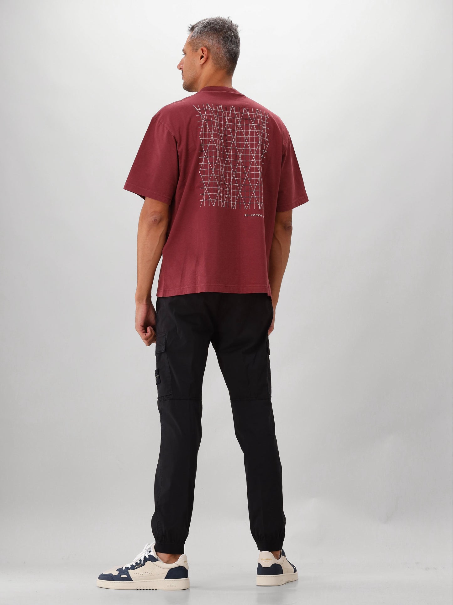Stone Island T-shirt Bordeaux Rood