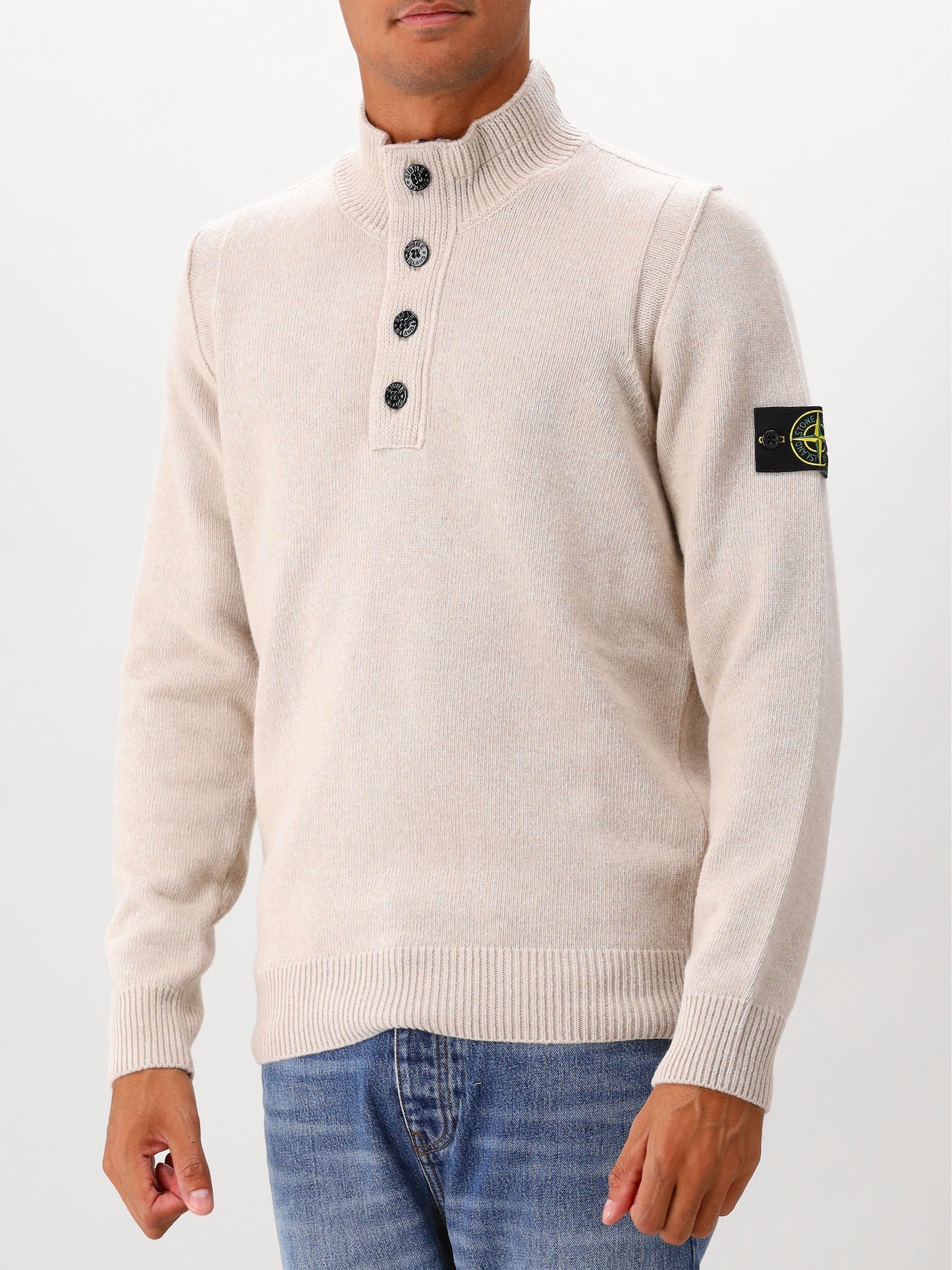 Stone Island Gebreide Trui Beige