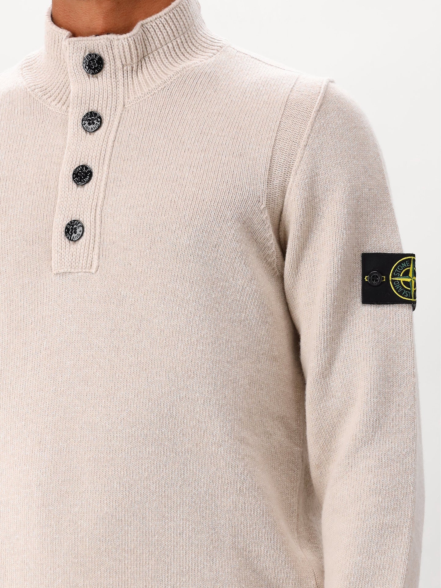 Stone Island Gebreide Trui Beige