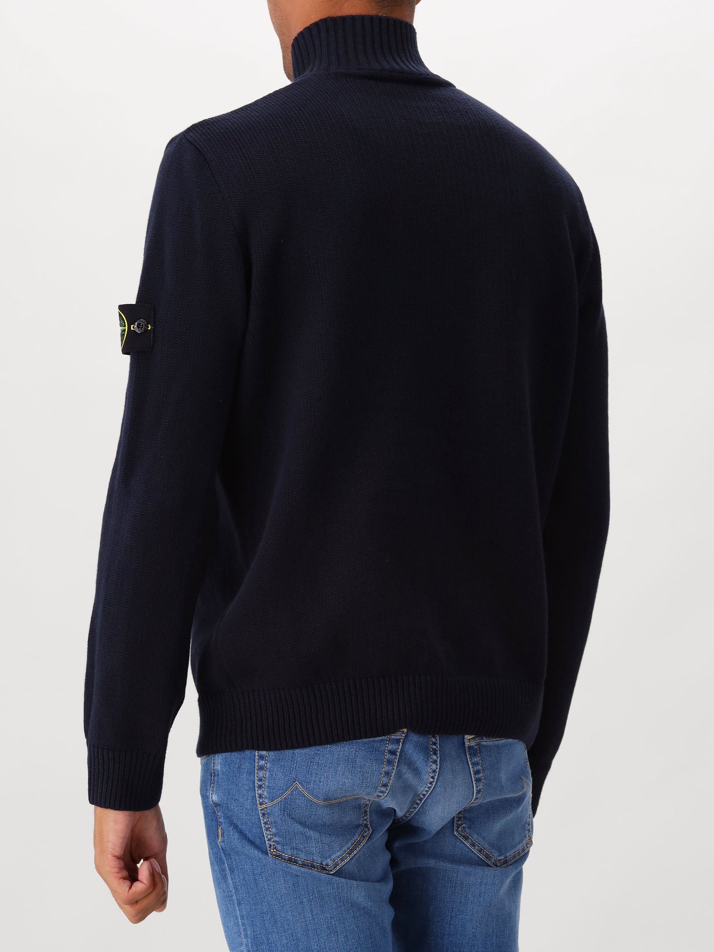 Stone Island Gebreide Trui Blauw