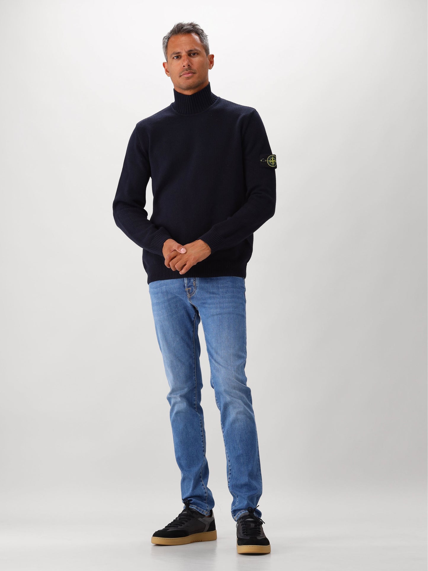 Stone Island Gebreide Trui Blauw