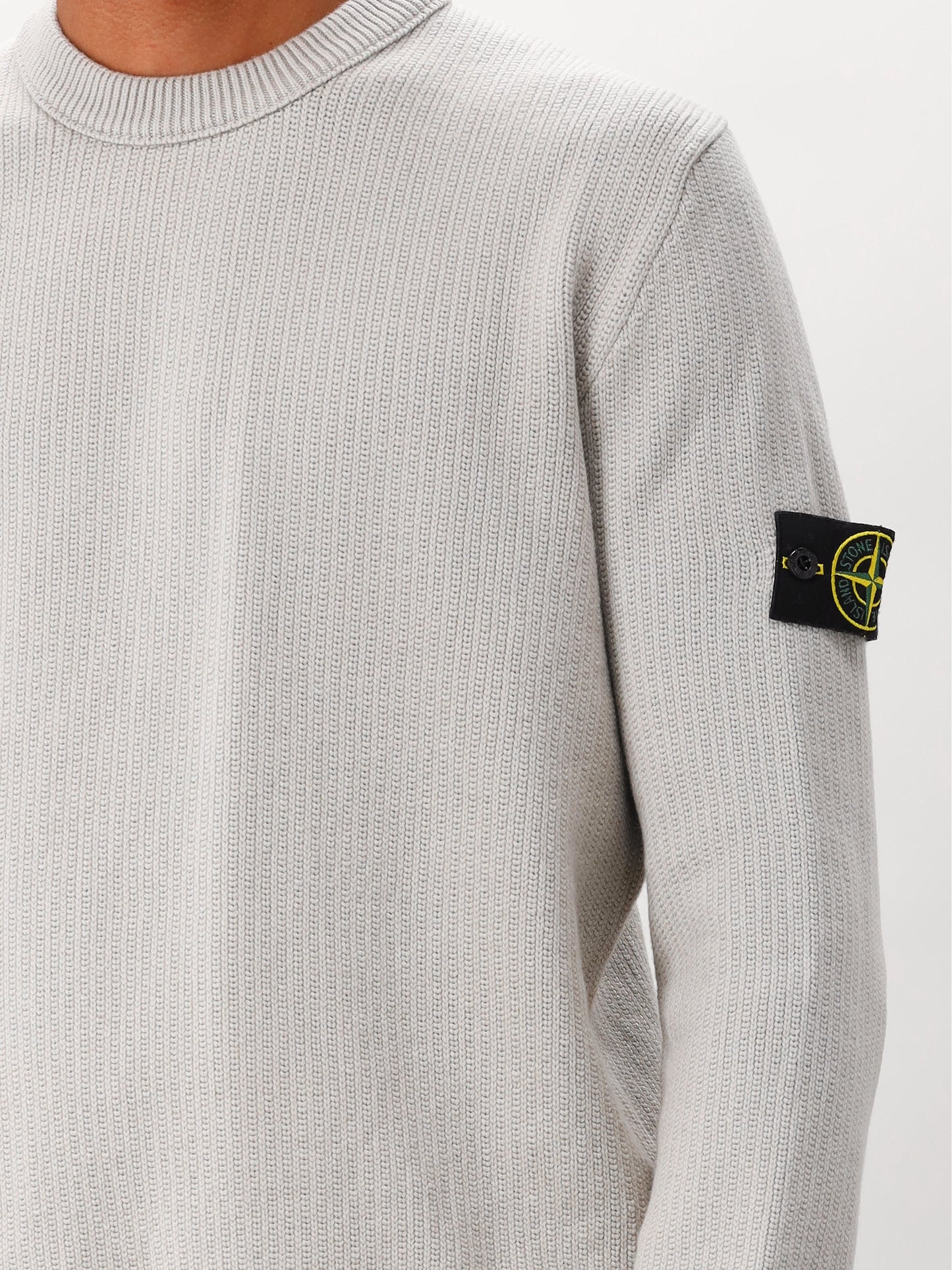 Stone Island Gebreide Trui Grijs