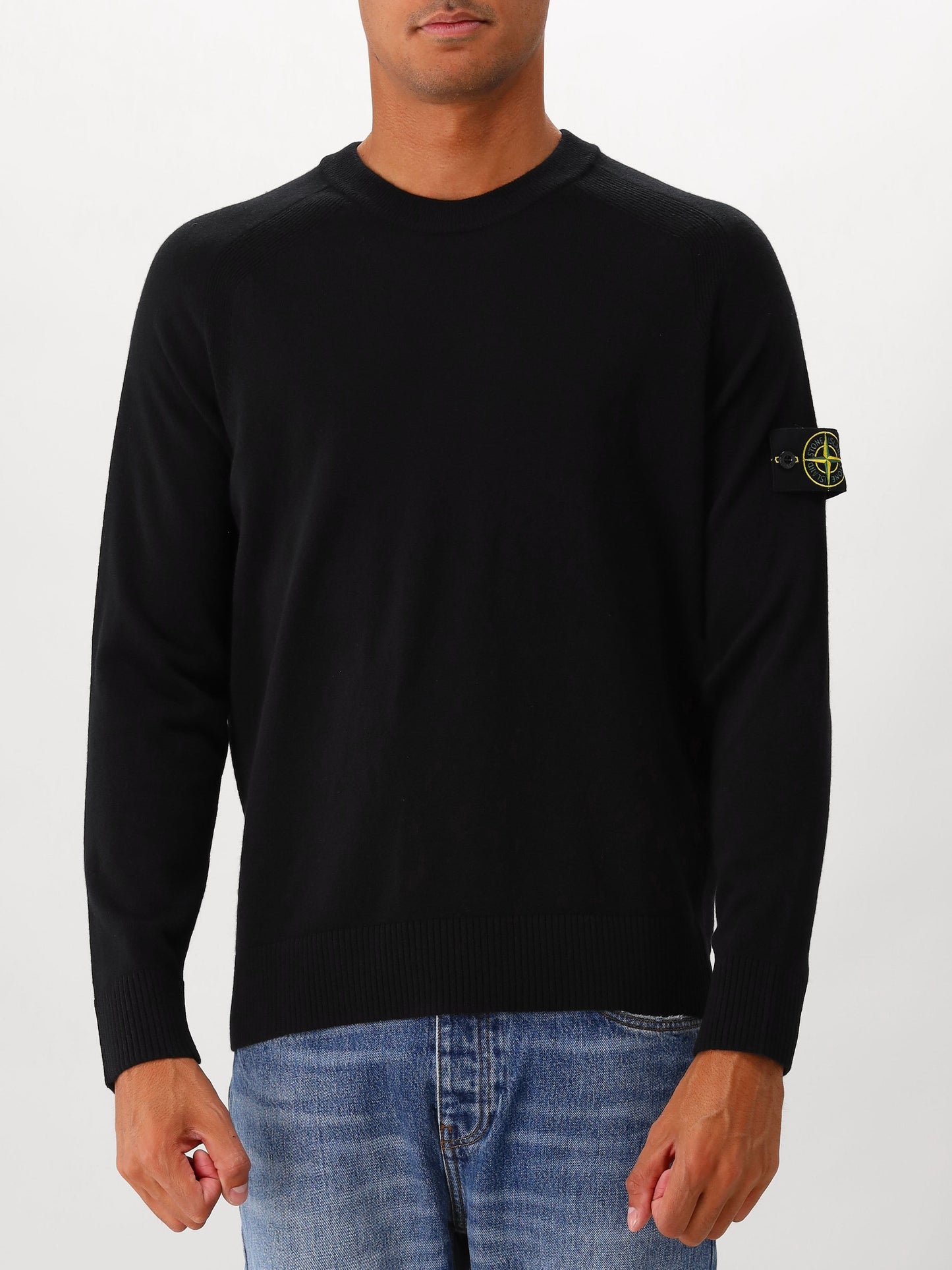 Stone Island Gebreide Trui Zwart