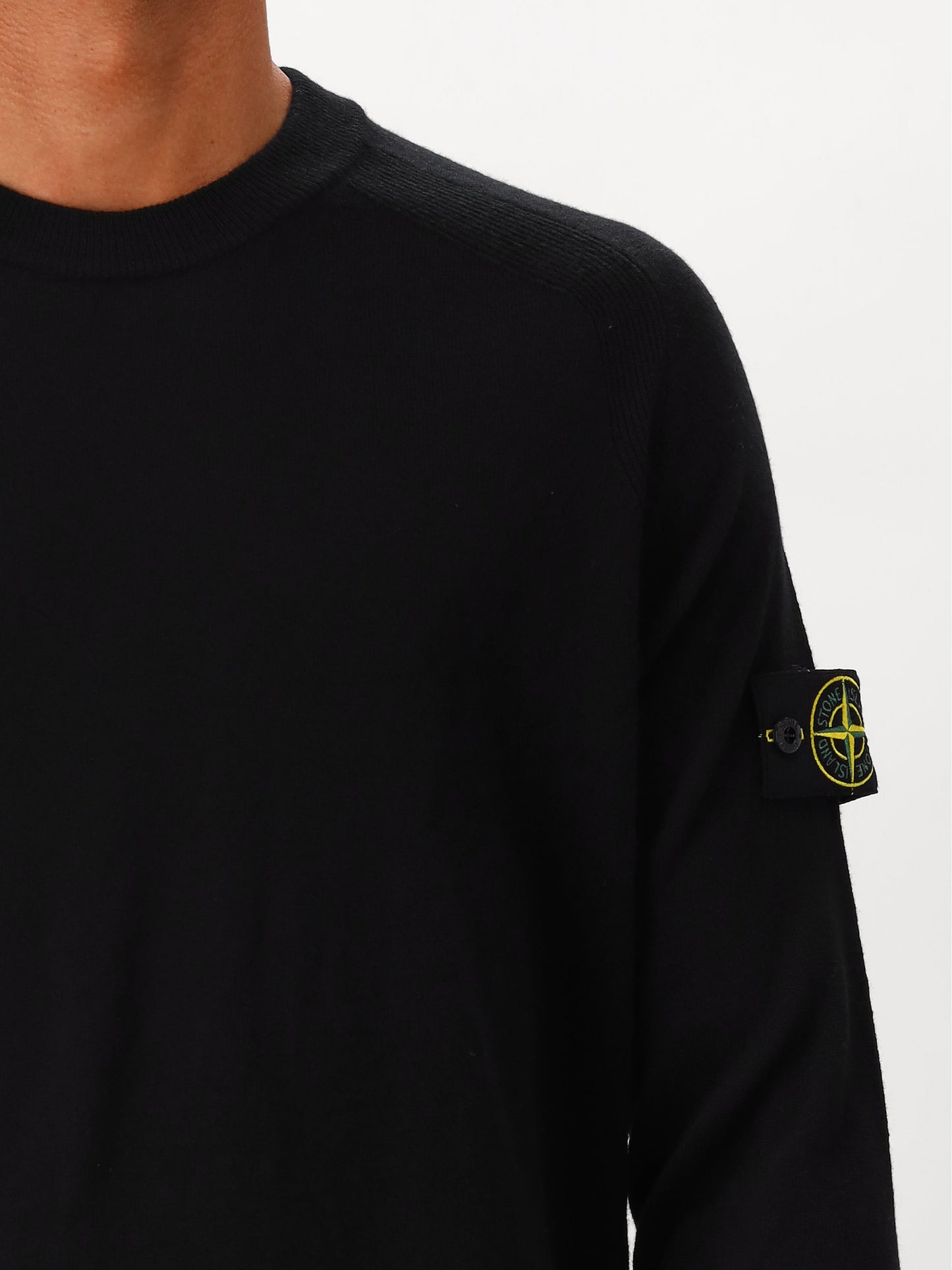 Stone Island Gebreide Trui Zwart