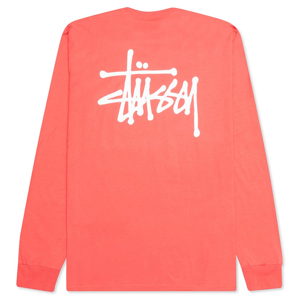 Basic L/S Tee - Pale Red