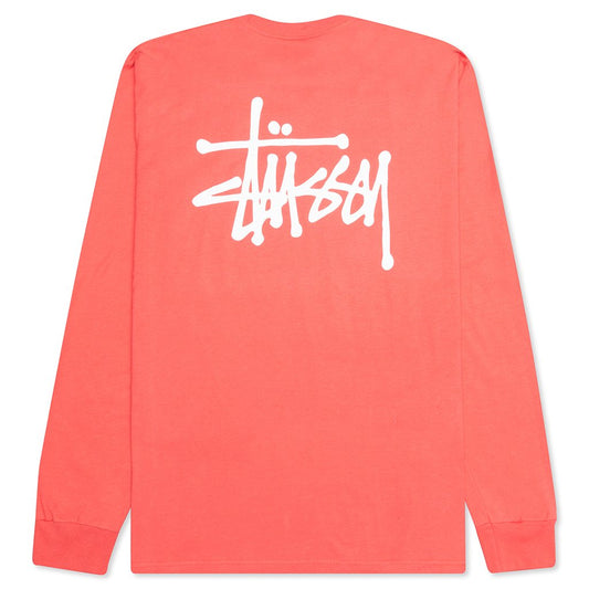 Basic L/S Tee - Pale Red