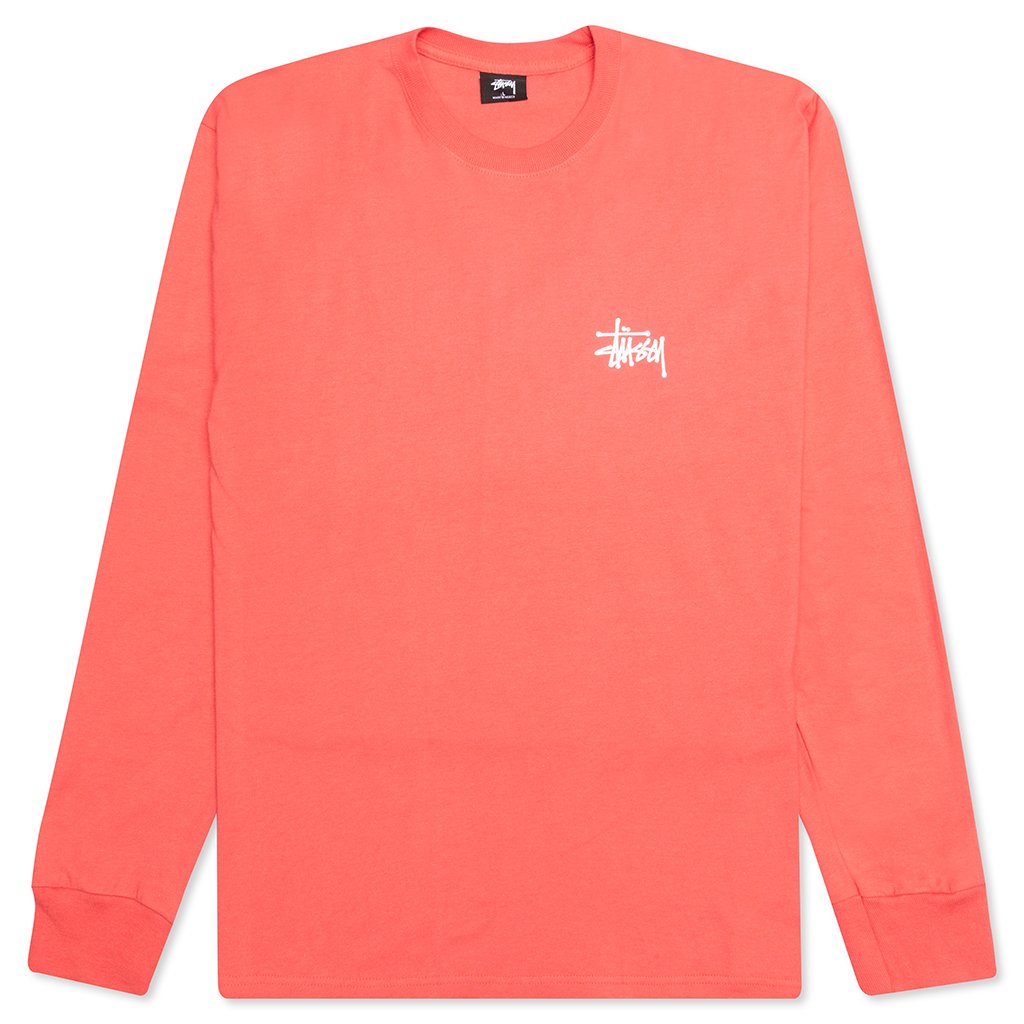Basic L/S Tee - Pale Red