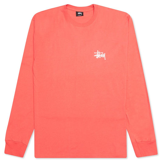 Basic L/S Tee - Pale Red