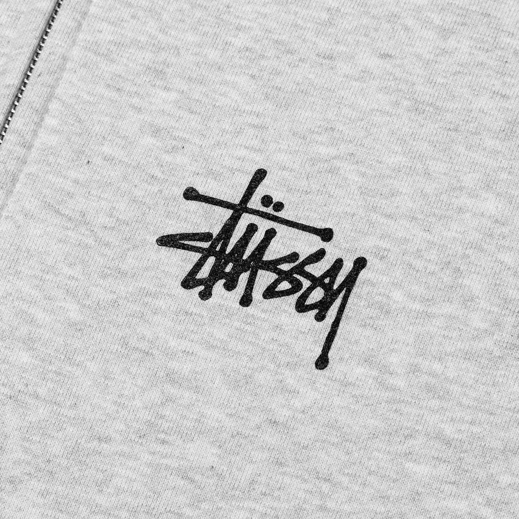 Basic Zip Hoodie - Ash Heather