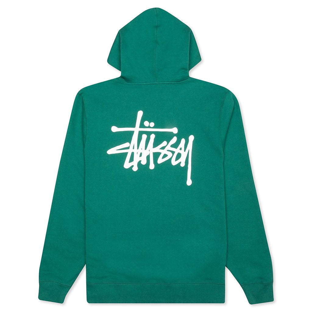 Basic Zip Hoodie - Dark Green