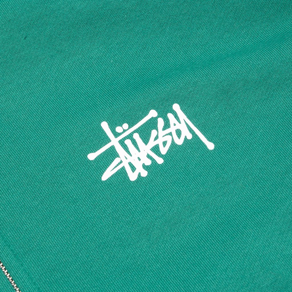 Basic Zip Hoodie - Dark Green