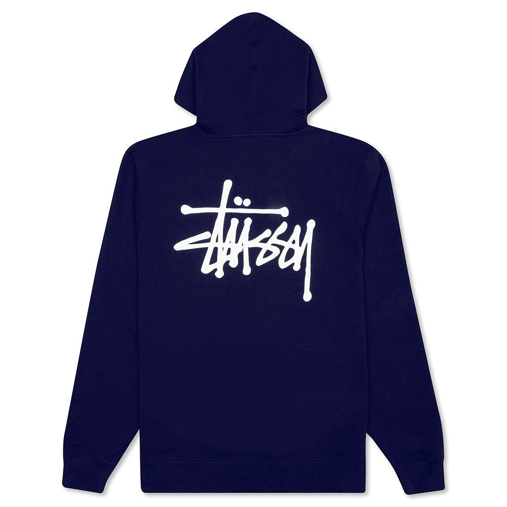 Basic Zip Hoodie - Navy