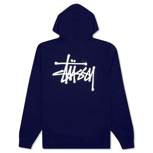 Basic Zip Hoodie - Navy