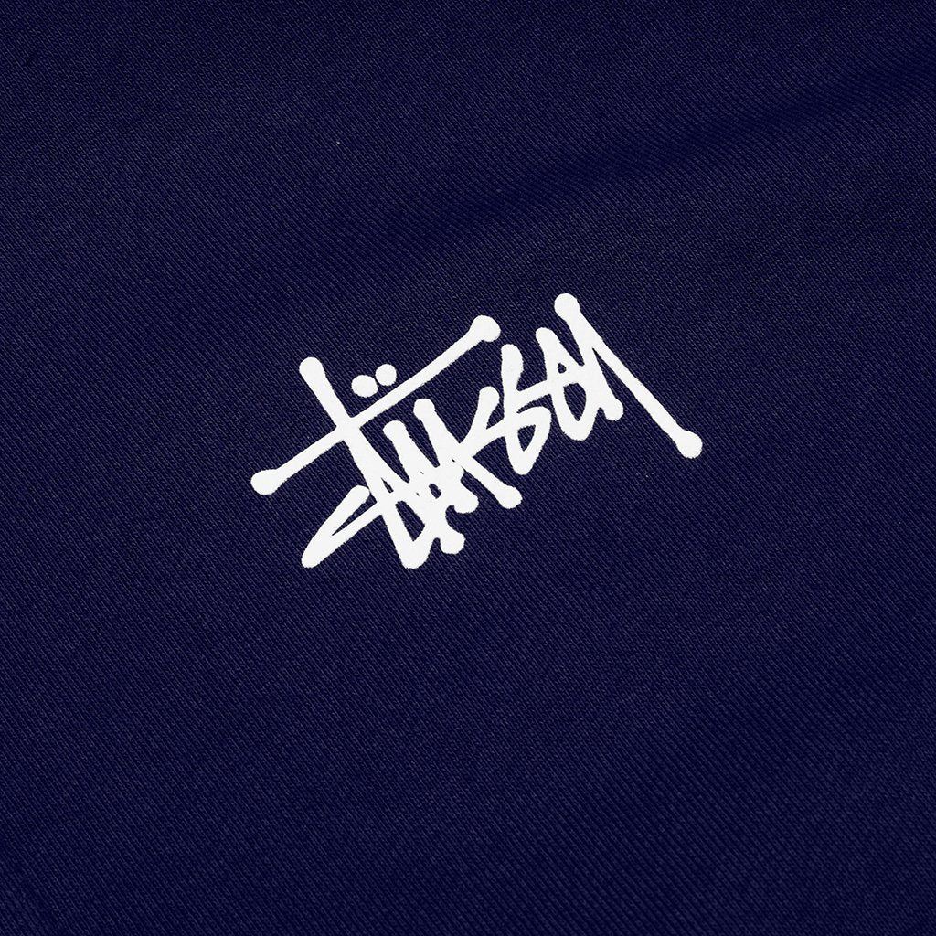 Basic Zip Hoodie - Navy