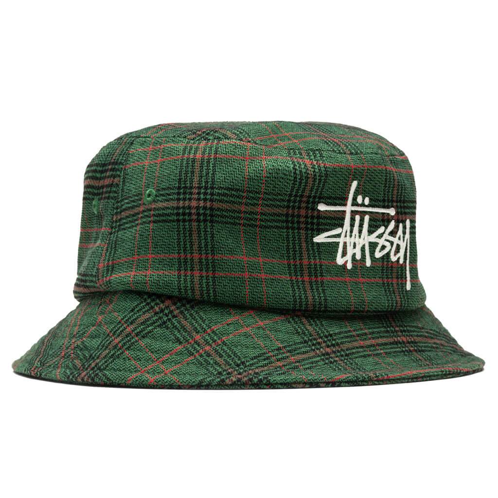 Big Logo Plaid Bucket Hat - Green