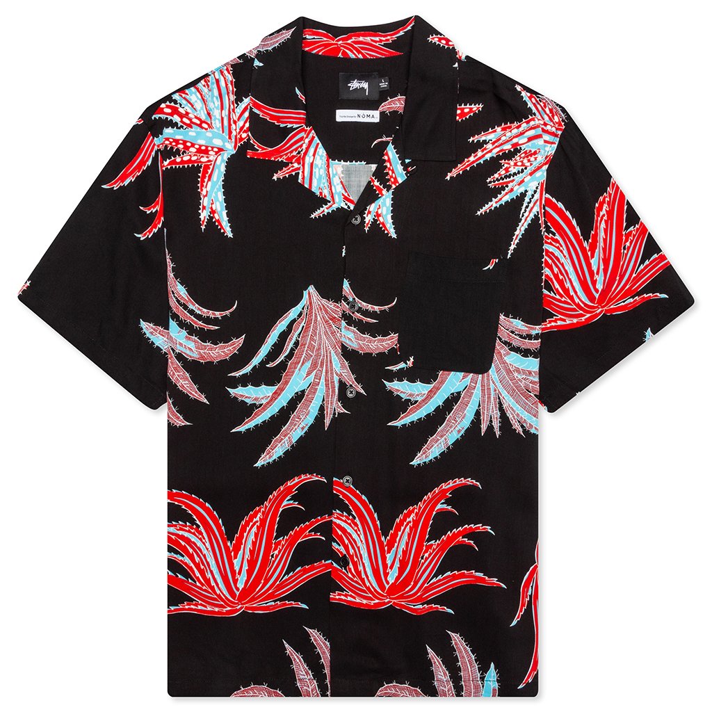 Cactus Rayon Shirt - Black