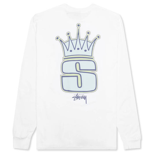 Crown L/S Tee - White