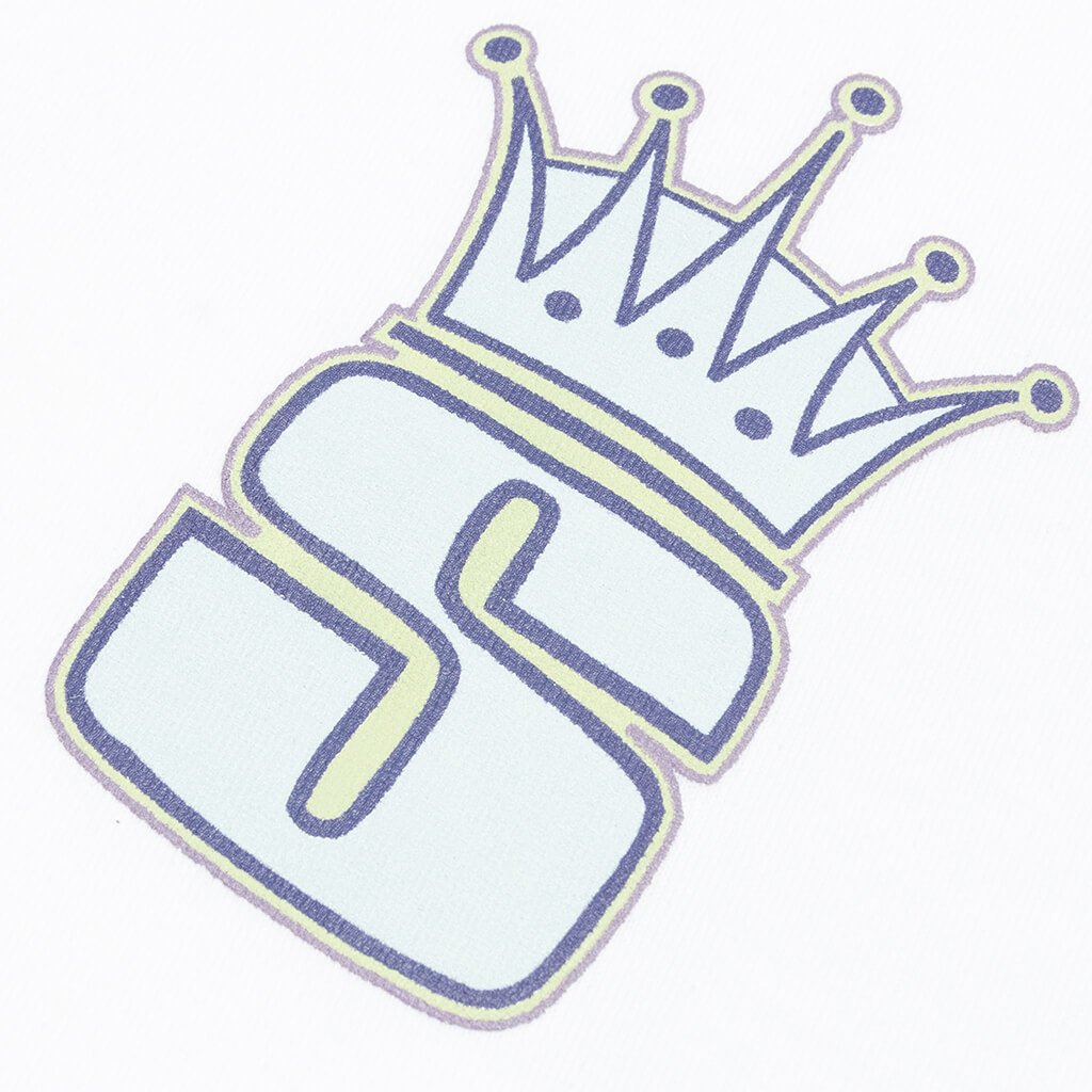 Crown L/S Tee - White