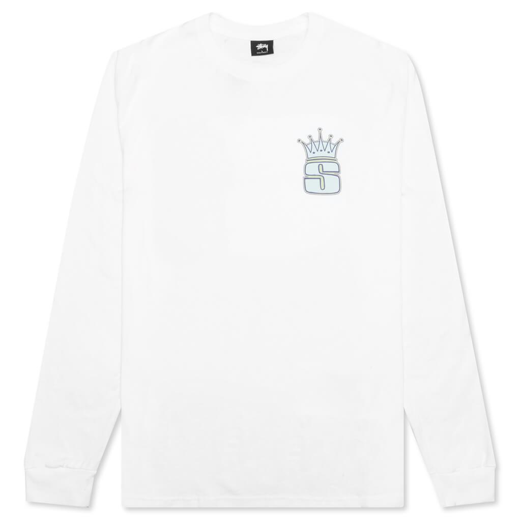 Crown L/S Tee - White