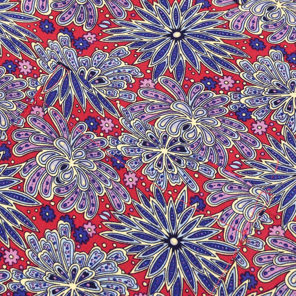 Floral Print Shirt - Red